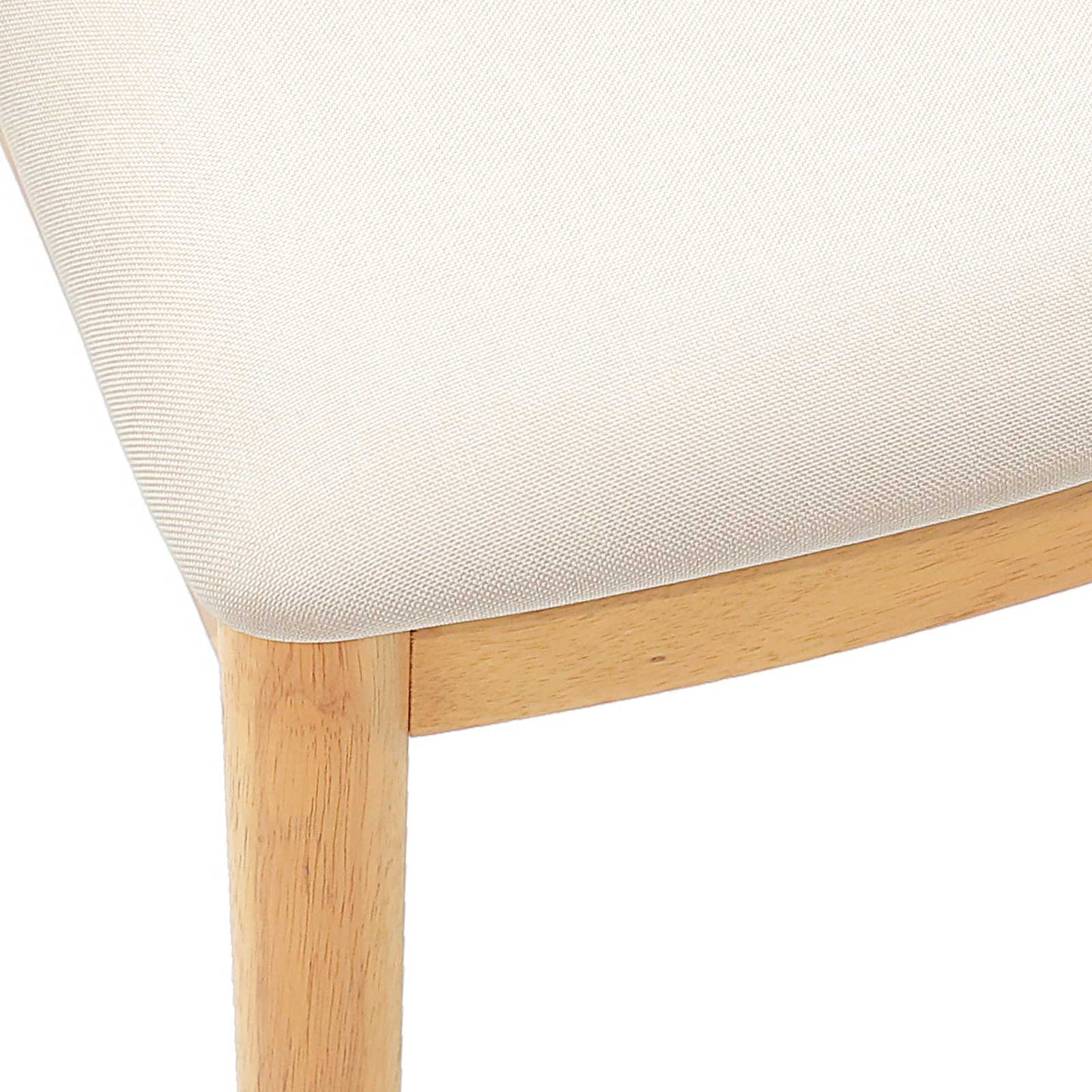 vidaXL Καρέκλα τραπεζαρίας 2 pcs Φυσικό και Ανοιχτό