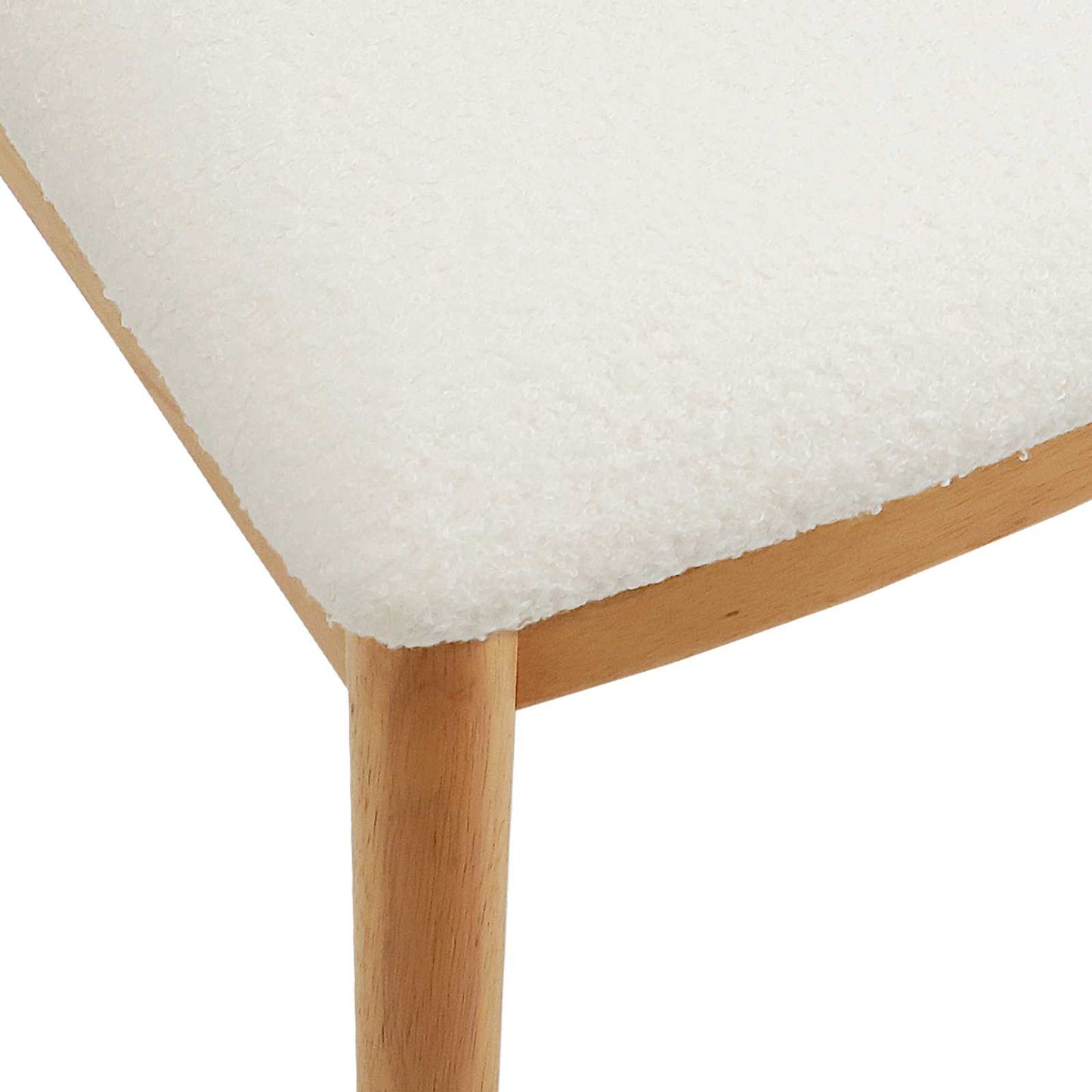 vidaXL Καρέκλα τραπεζαρίας 2 pcs Φυσικό και Ανοιχτό