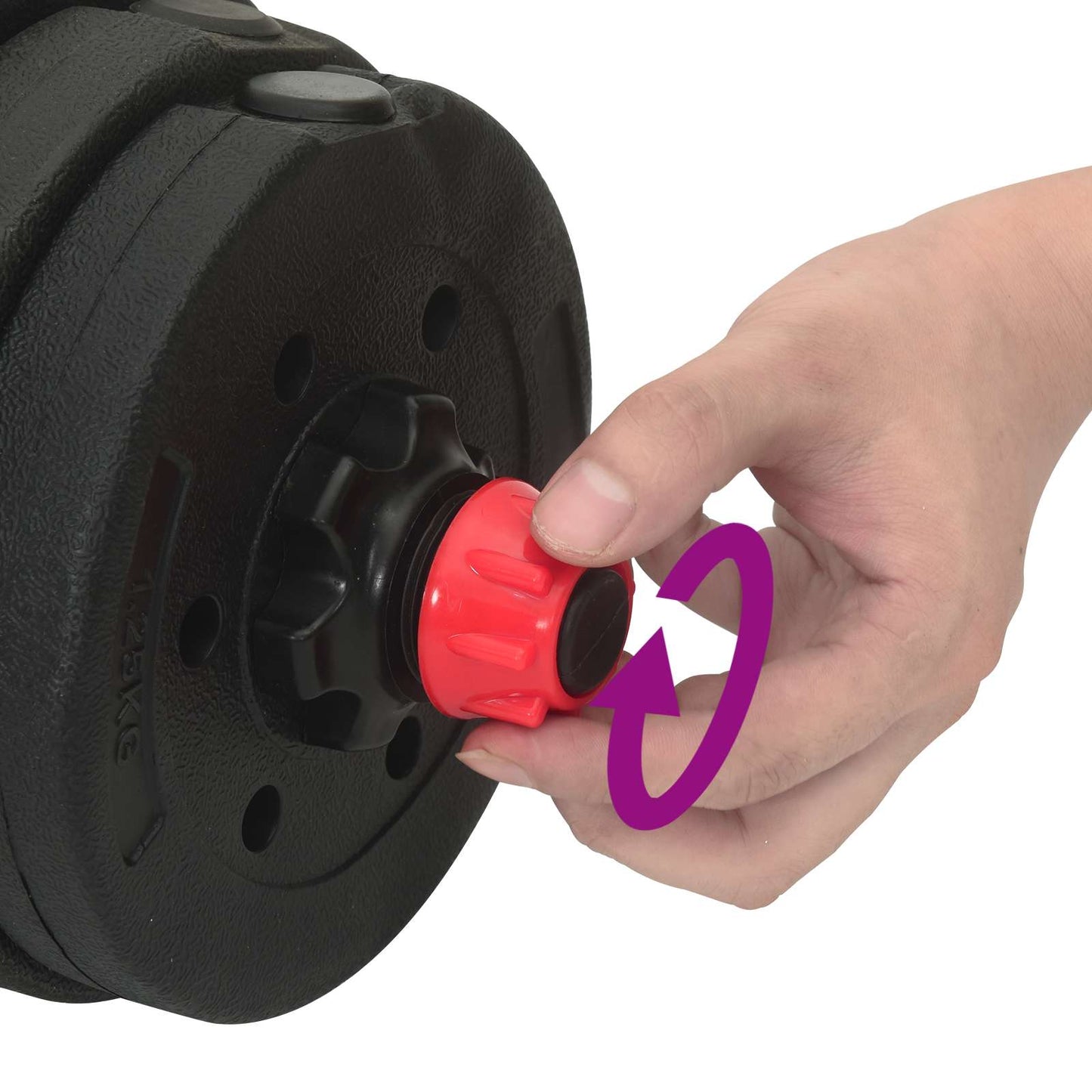 vidaXL Σετ Αλτήρα 2 σε 1 Μαύρο και Κόκκινο 121 x 19,5 x 19,5 cm