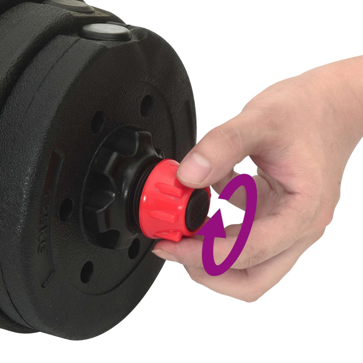 vidaXL Σετ Αλτήρα 4 σε 1 Μαύρο και Κόκκινο 121 x 19,5 x 19,5 cm