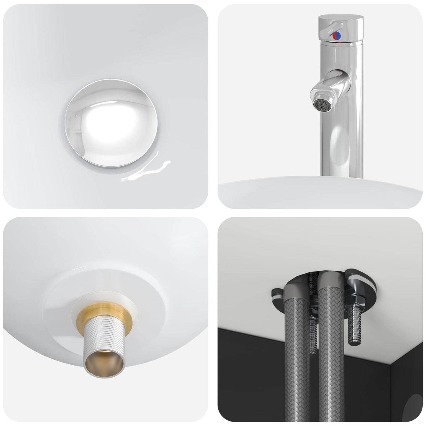 vidaXL Σετ Ντουλαπιών Μπάνιου 3 τμχ. Μαύρο 129 x 35 x 80 cm