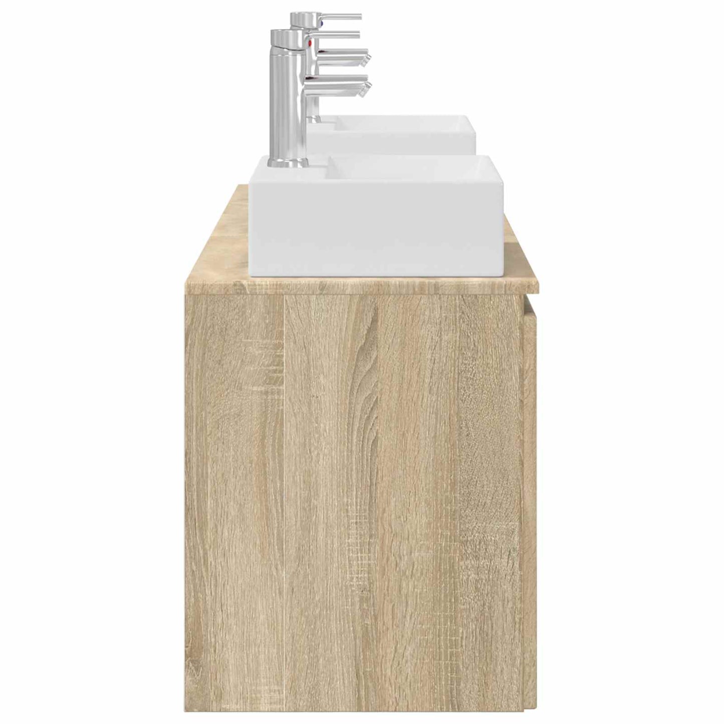 vidaXL Σετ Ντουλαπιών Μπάνιου 3 τμχ. Sonoma Δρυς 49,5 x 41 x 62,5 εκ