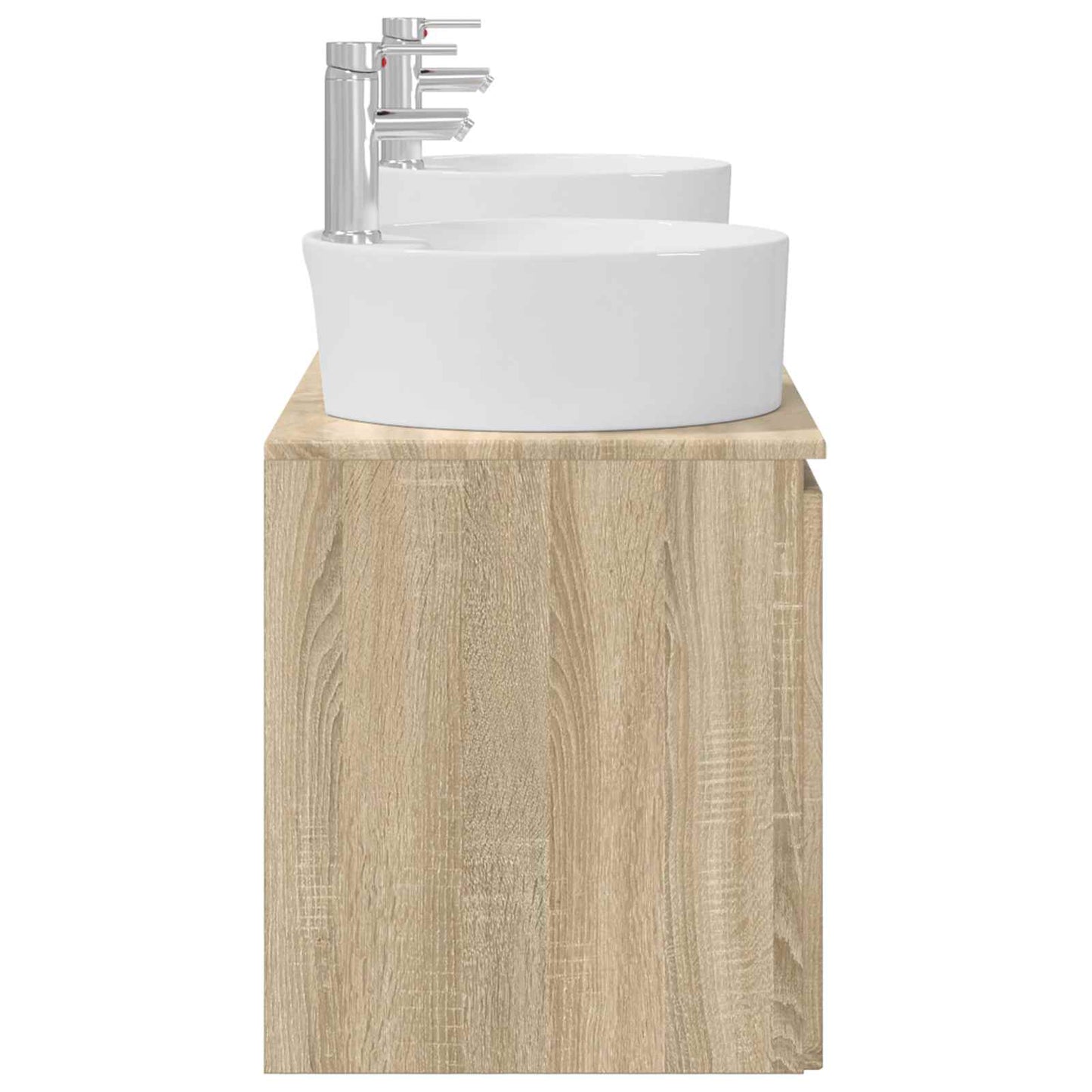 vidaXL Σετ Ντουλαπιών Μπάνιου 3 τμχ. Sonoma Δρυς 49,5 x 44,5 x 65 εκ