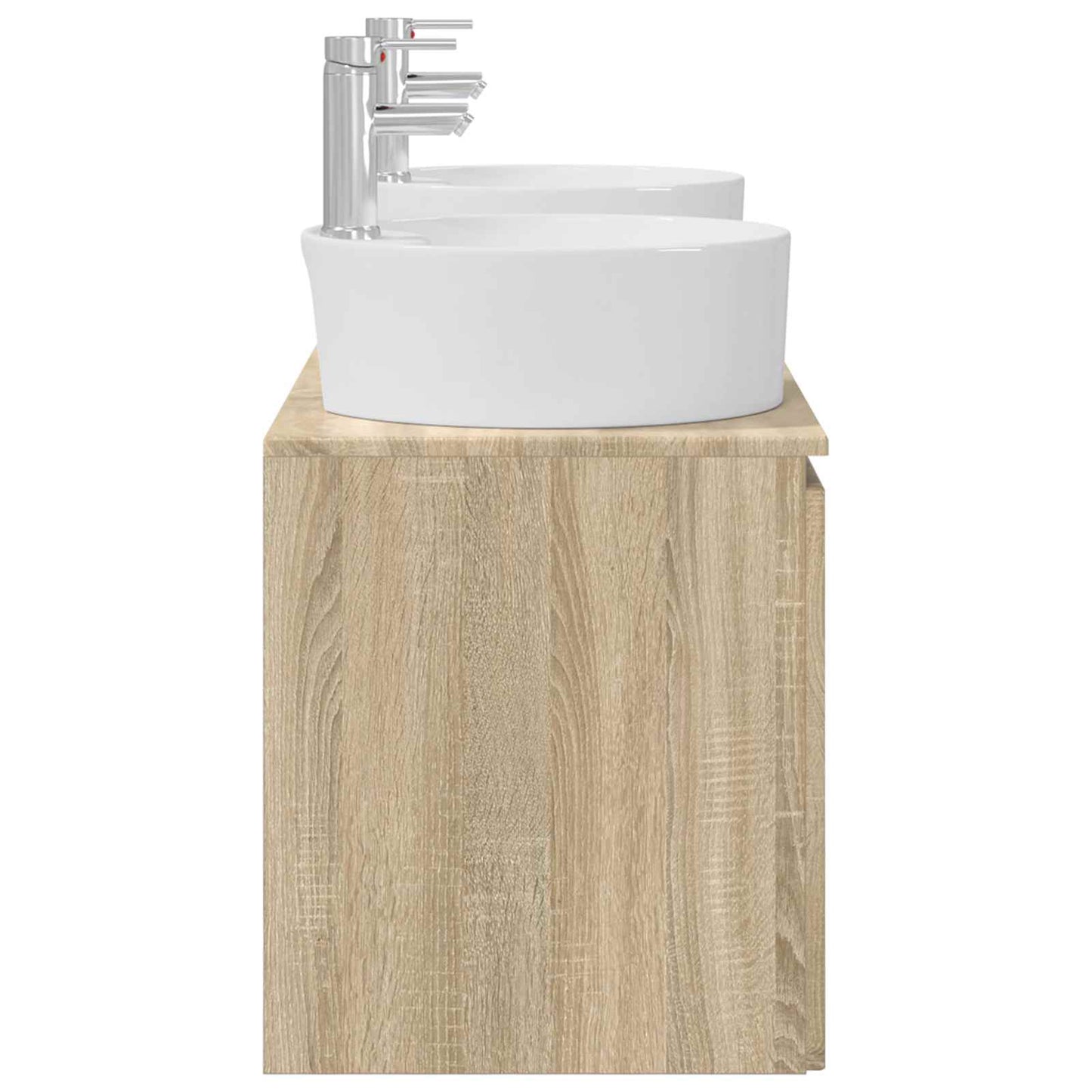 vidaXL Σετ Ντουλαπιών Μπάνιου 3 τμχ. Sonoma Δρυς 49,5 x 44,5 x 65 εκ
