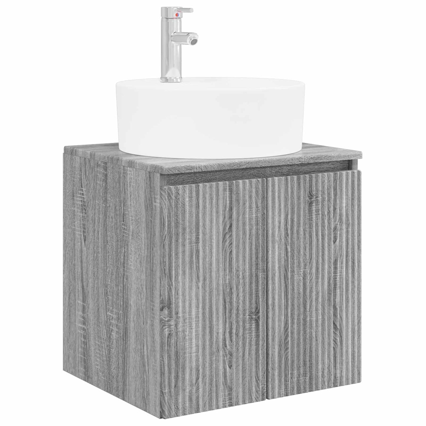 vidaXL Σετ Ντουλαπιών Μπάνιου 3 τμχ. Γκρι Sonoma 49,5 x 44,5 x 65 εκ
