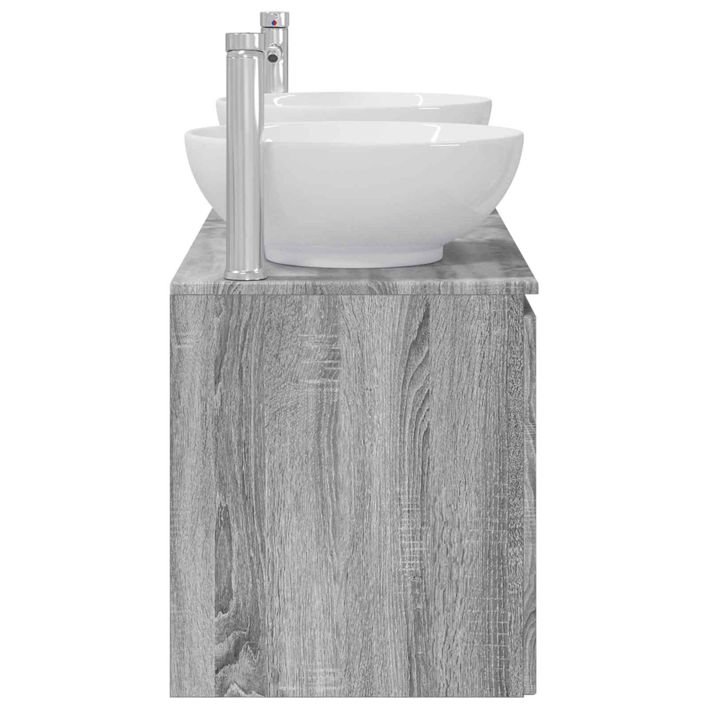 vidaXL Σετ Ντουλαπιών Μπάνιου 3 τμχ. Γκρι Sonoma 49,5 x 44,5 x 65 εκ