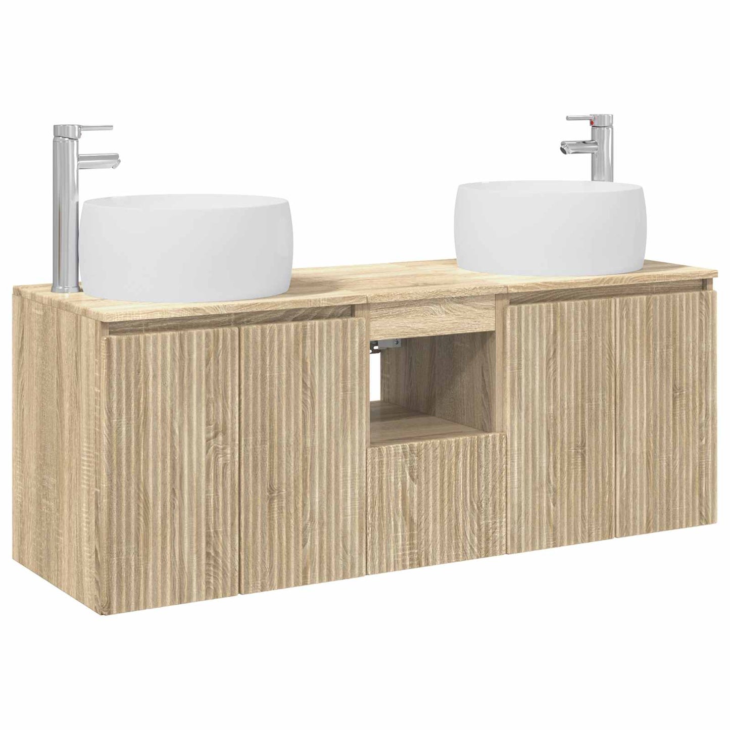 vidaXL Σετ Ντουλαπιών Μπάνιου 3 τμχ. Sonoma Δρυς 49,5 x 44,5 x 66 εκ