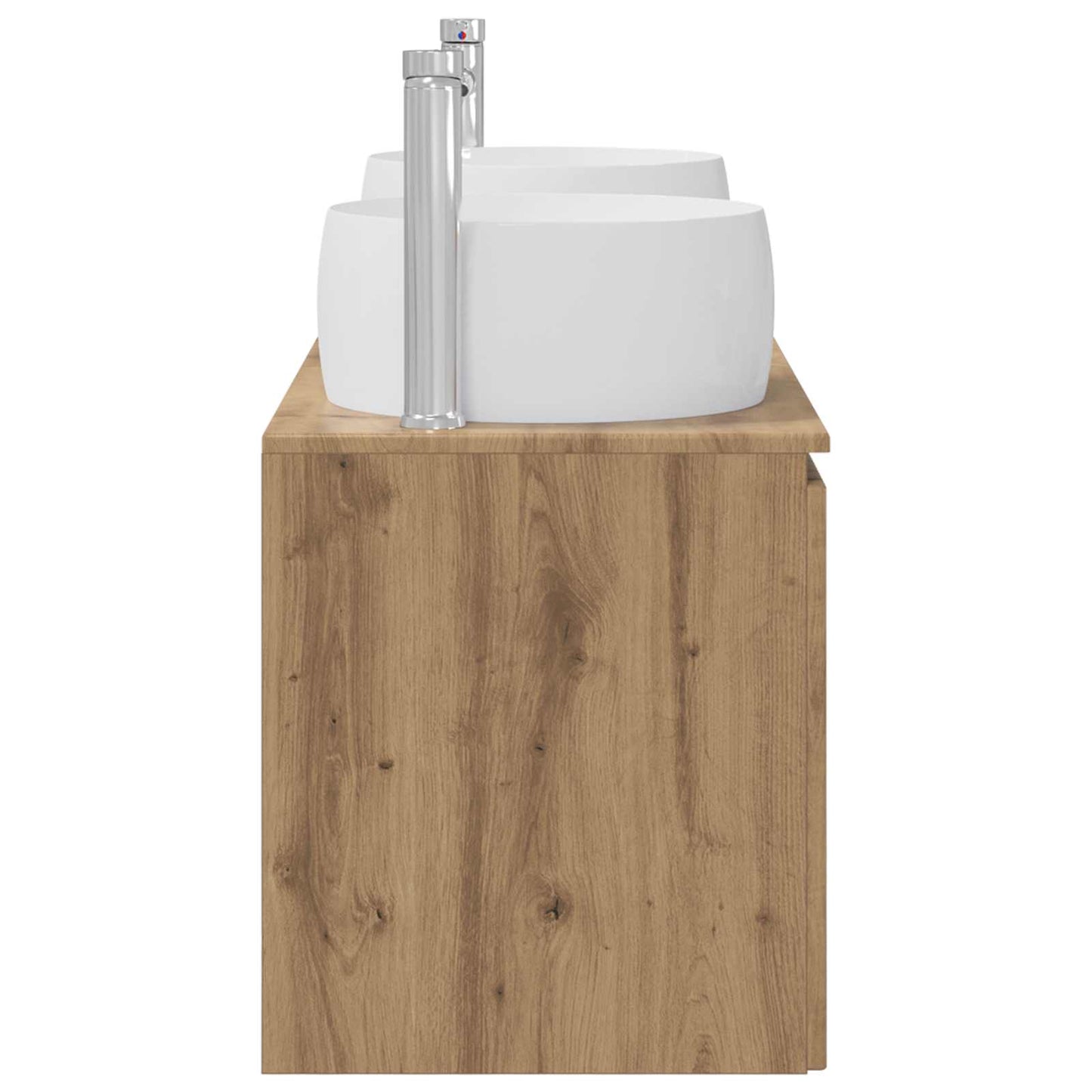 vidaXL Σετ Ντουλαπιών Μπάνιου 3 τμχ. Artisan Δρυς 49,5 x 44,5 x 66 εκ