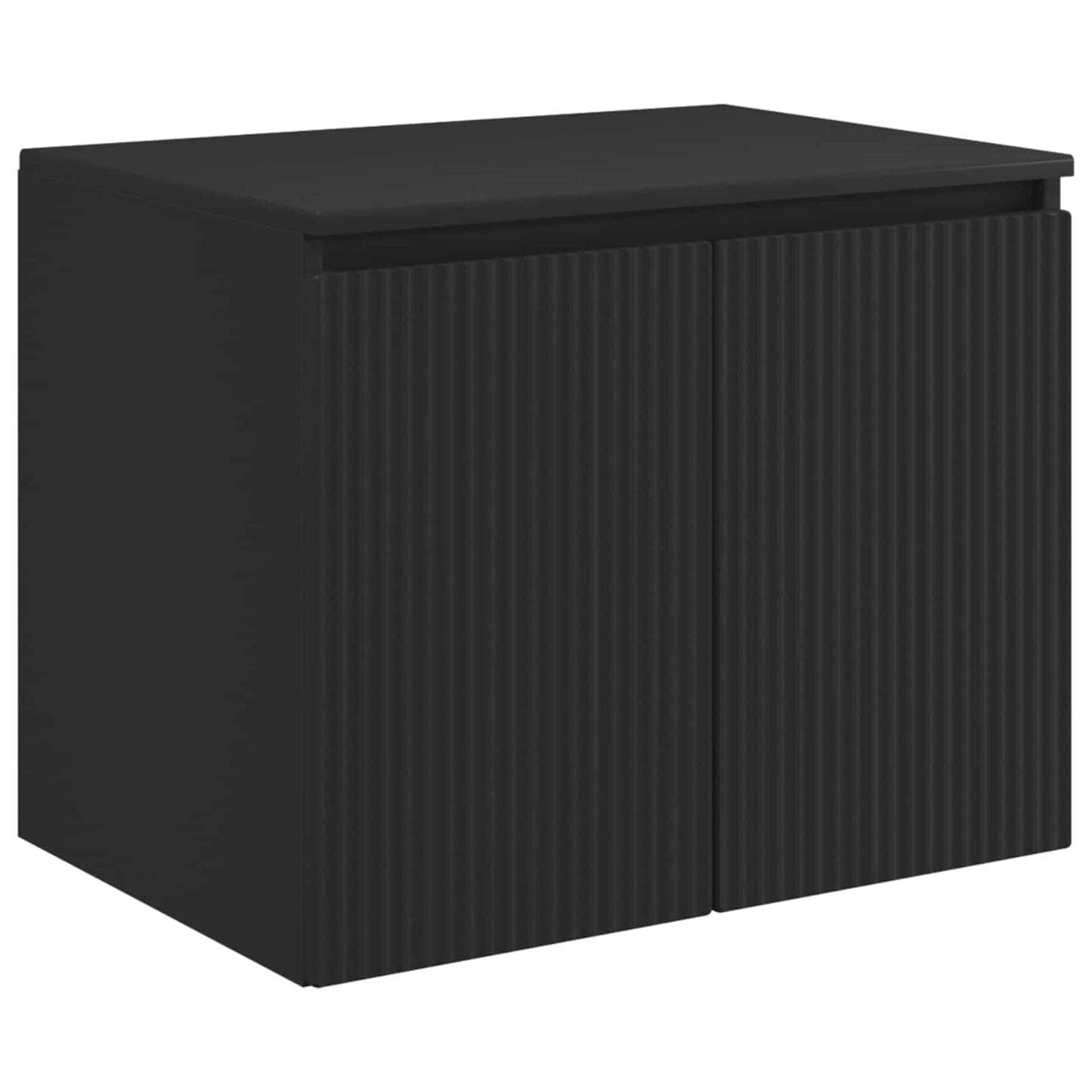 vidaXL Σετ Ντουλαπιών Μπάνιου 3 τμχ. Μαύρο 161,5 x 44,5 x 80 εκ.