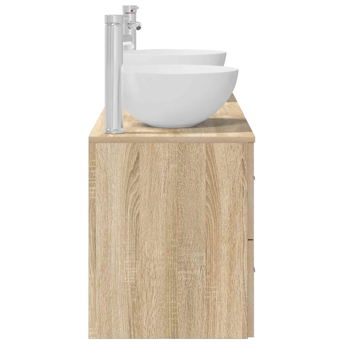 vidaXL Σετ Ντουλαπιών Μπάνιου 3 τμχ. Sonoma Δρυς 49,5 x 41 x 64,5 εκ