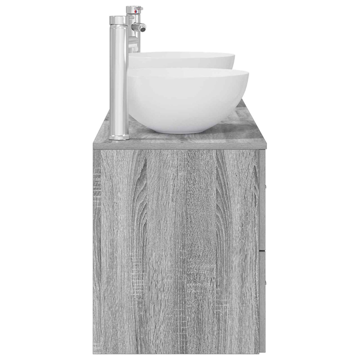 vidaXL Σετ Ντουλαπιών Μπάνιου 3 τμχ. Γκρι Sonoma 49,5 x 41 x 64,5 εκ