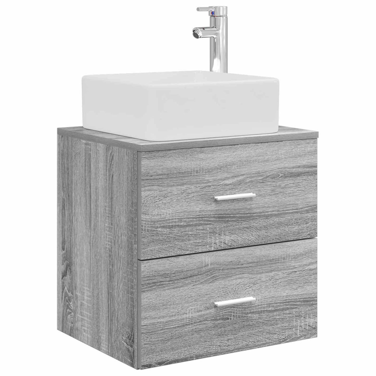 vidaXL Σετ Ντουλαπιών Μπάνιου 3 τμχ. Γκρι Sonoma 136 x 35 x 80 εκ.