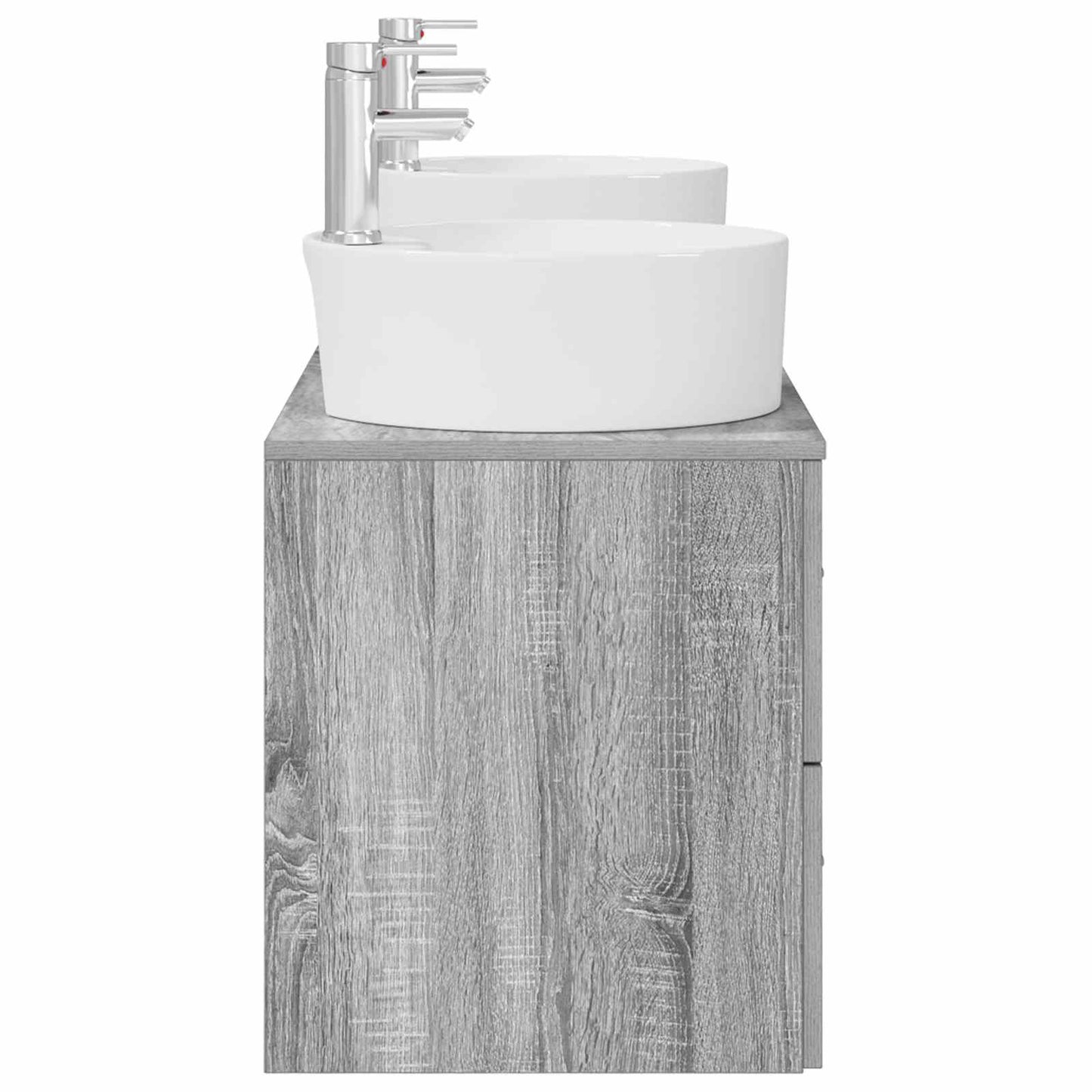 vidaXL Σετ Ντουλαπιών Μπάνιου 3 τμχ. Γκρι Sonoma 161,5 x 44,5 x 82 εκ.