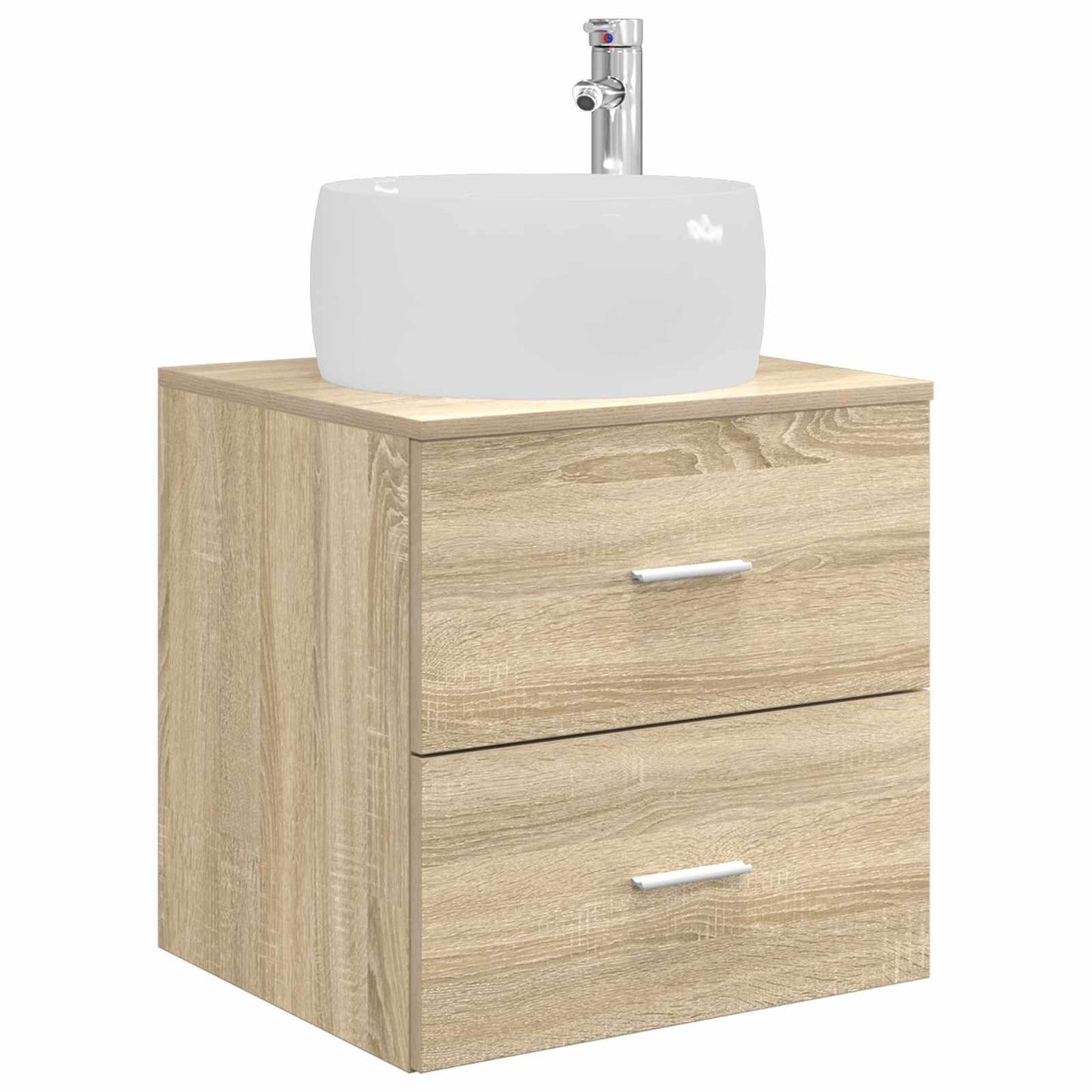 vidaXL Σετ Επίπλων Μπάνιου 3 τμχ. Sonoma Δρυς 49,5 x 44,5 x 66 εκ