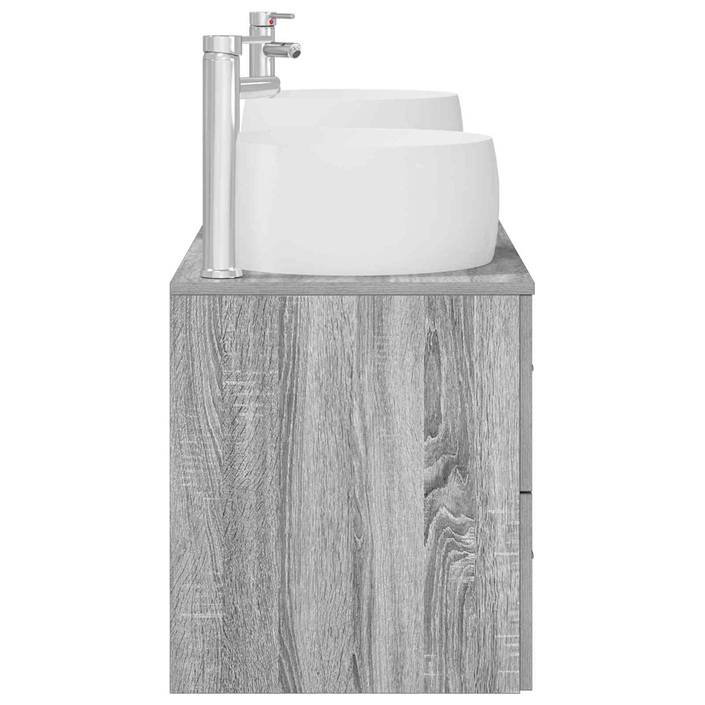vidaXL Σετ Επίπλων Μπάνιου 3 τμχ. Γκρι Sonoma 49,5 x 44,5 x 66 εκ
