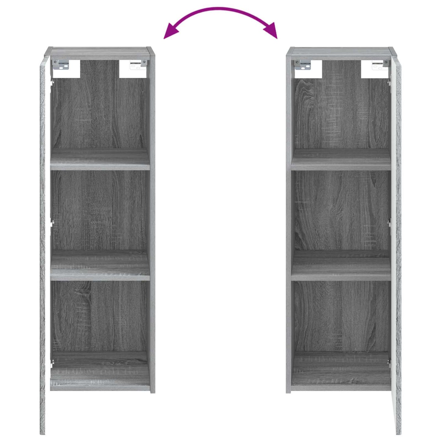 vidaXL Σετ Επίπλων Μπάνιου 5 τμχ. Γκρι Sonoma 33 x 34,5 x 100 εκ