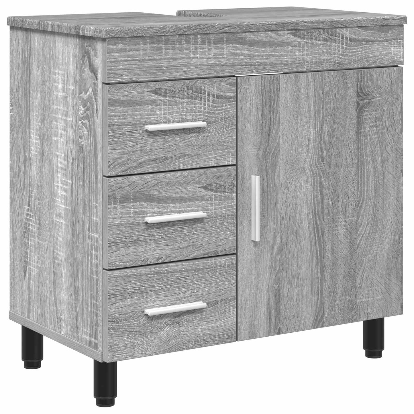 vidaXL Έπιπλο μπάνιου Γκρι Sonoma 60 x 35 x 60 εκ. Επεξεργασμένο Ξύλο