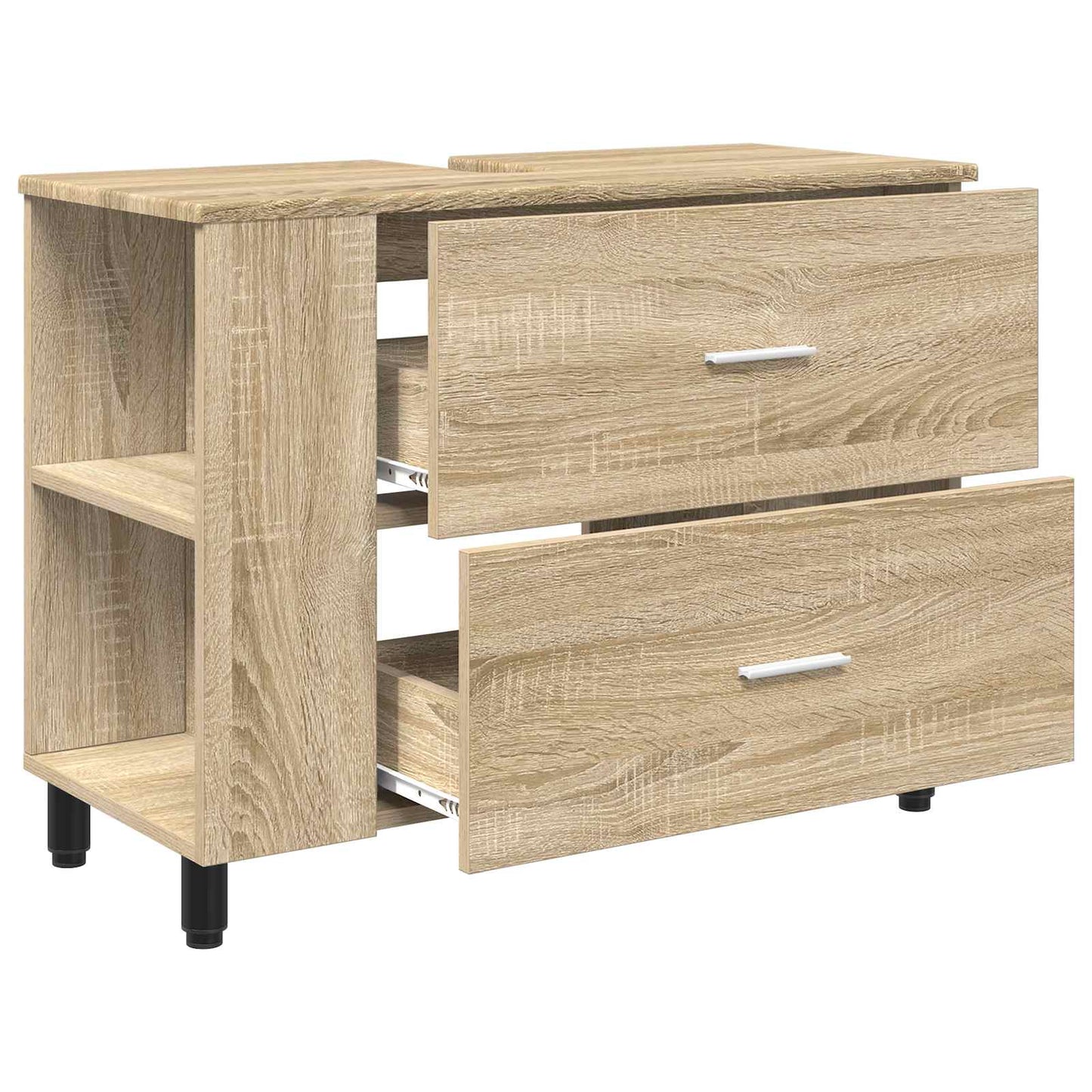 vidaXL Έπιπλο μπάνιου Sonoma Δρυς 80 x 35 x 60 cm Επεξεργασμένο Ξύλο