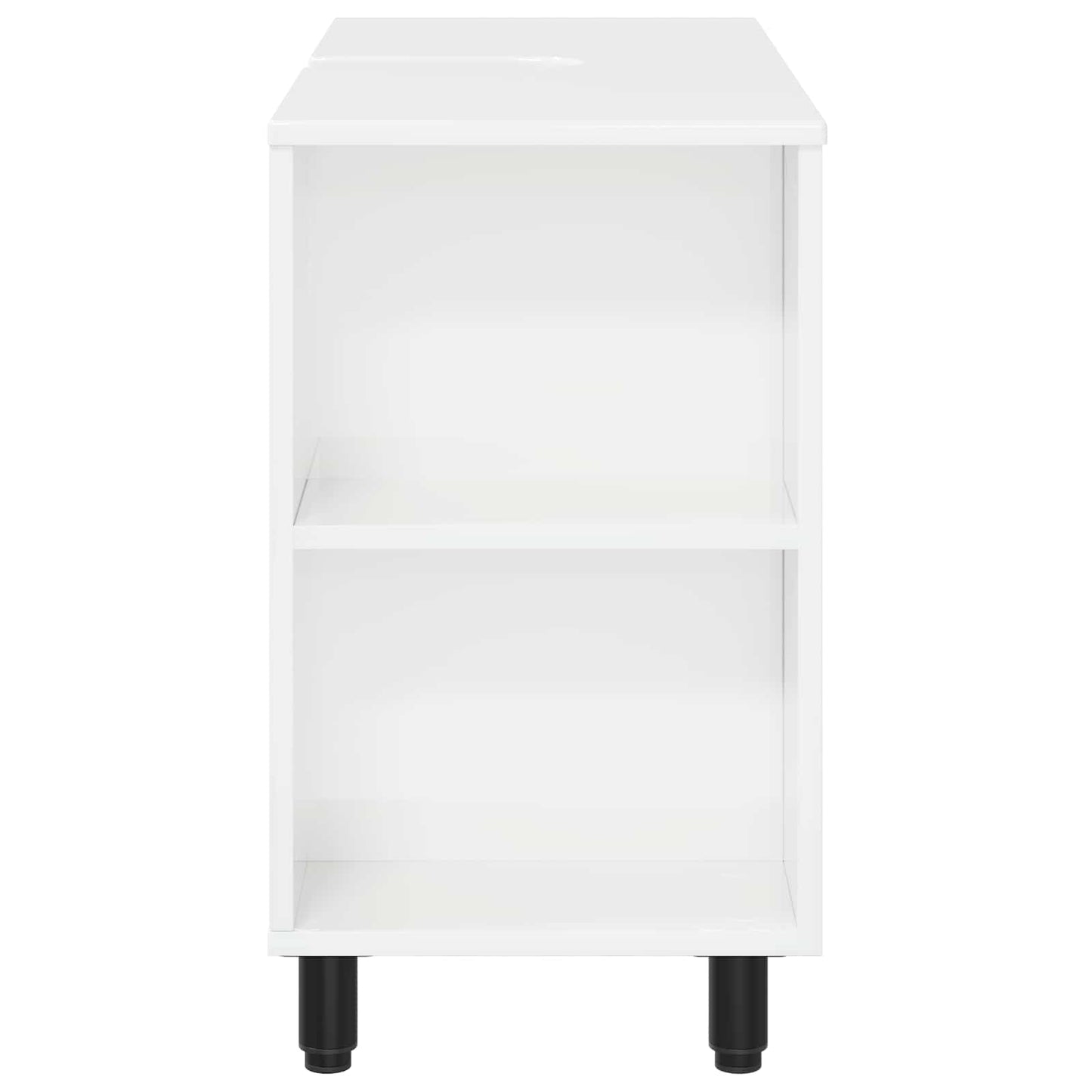 vidaXL Έπιπλο μπάνιου Γυαλιστερό Λευκό 80 x 35 x 60 cm