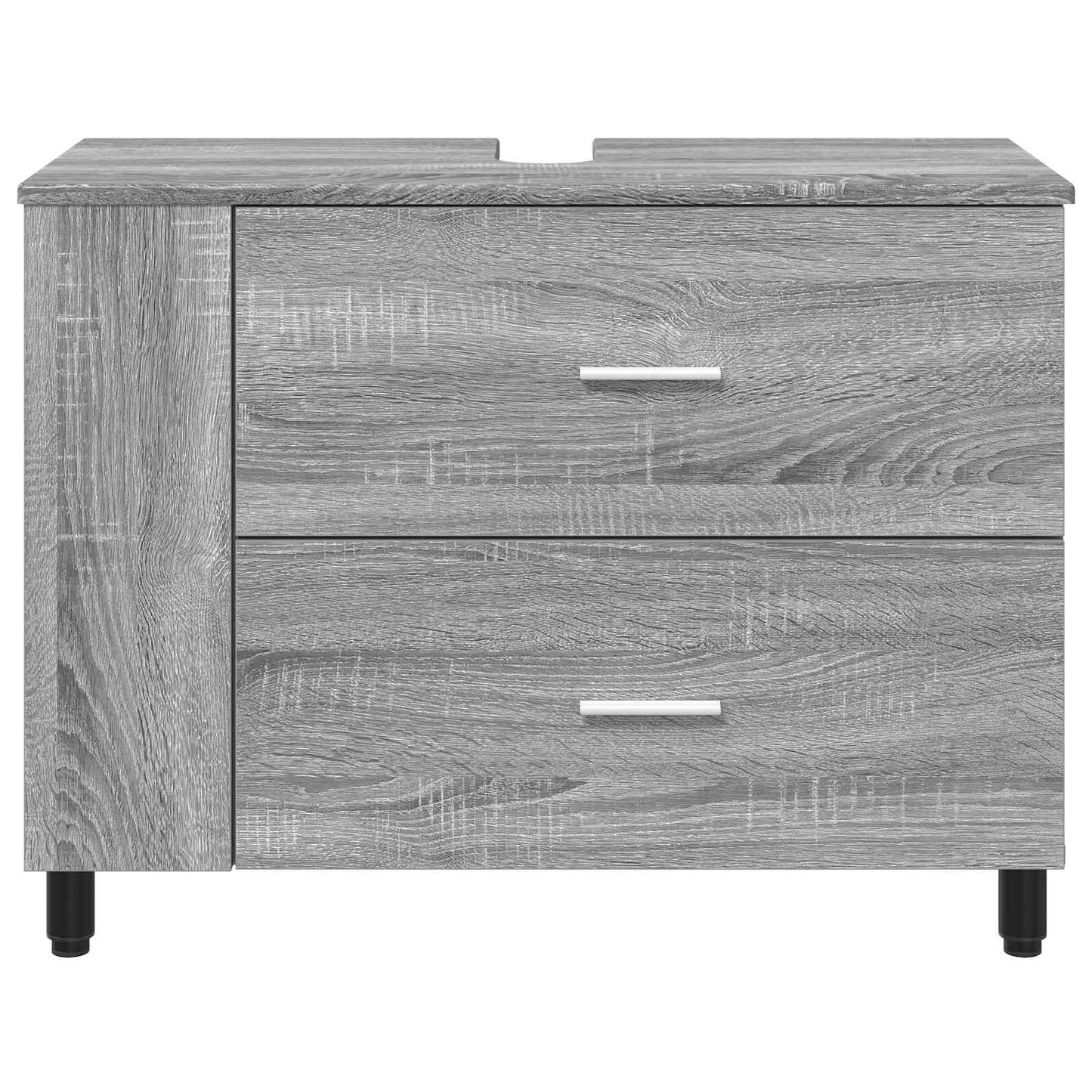 vidaXL Έπιπλο μπάνιου Γκρι Sonoma 80 x 35 x 60 cm Επεξεργασμένο Ξύλο