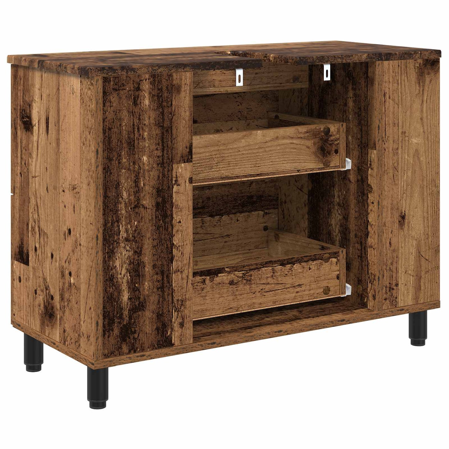 vidaXL Έπιπλο μπάνιου Παλαιωμένο ξύλο 80 x 35 x 60 cm