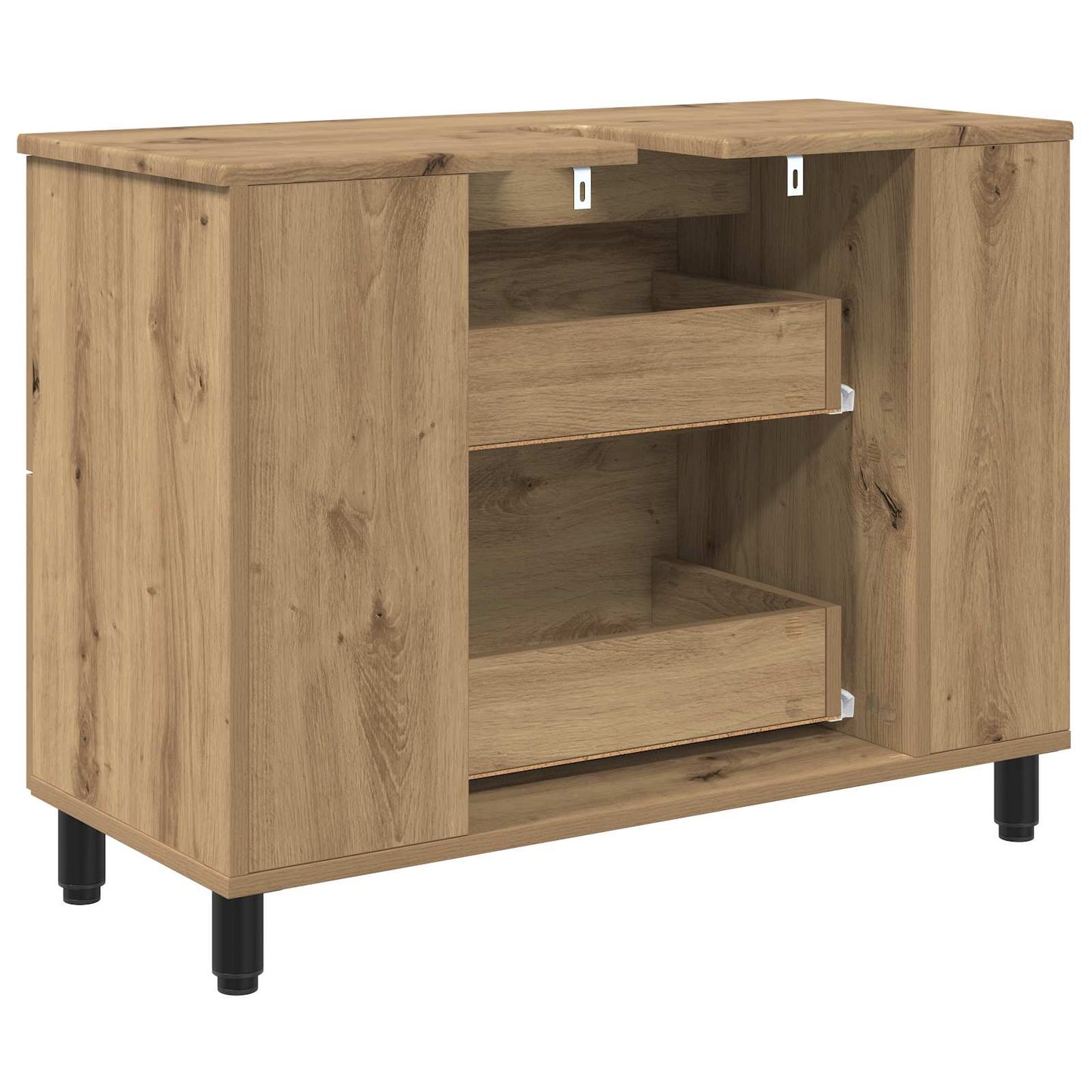 vidaXL Έπιπλο μπάνιου Artisan Δρυς 80 x 35 x 60 cm Επεξεργασμένο Ξύλο
