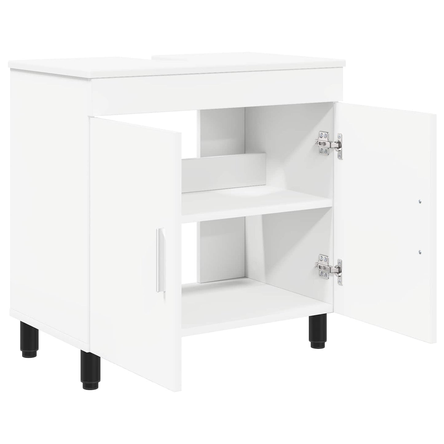 vidaXL Έπιπλο μπάνιου Λευκό 60 x 35 x 60 εκ. Επεξεργασμένο Ξύλο