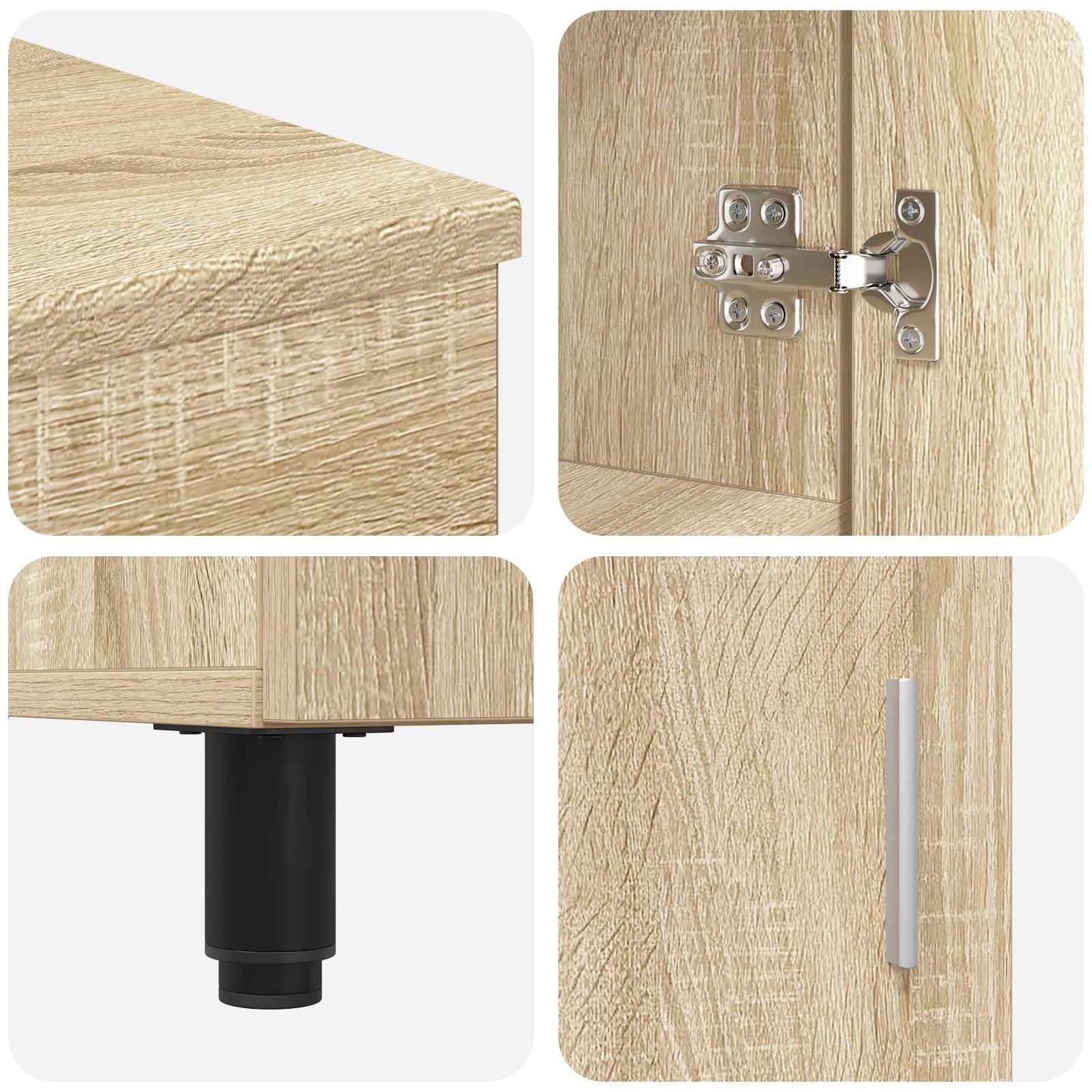 vidaXL Έπιπλο μπάνιου Sonoma Δρυς 60 x 35 x 60 εκ. Επεξεργασμένο Ξύλο