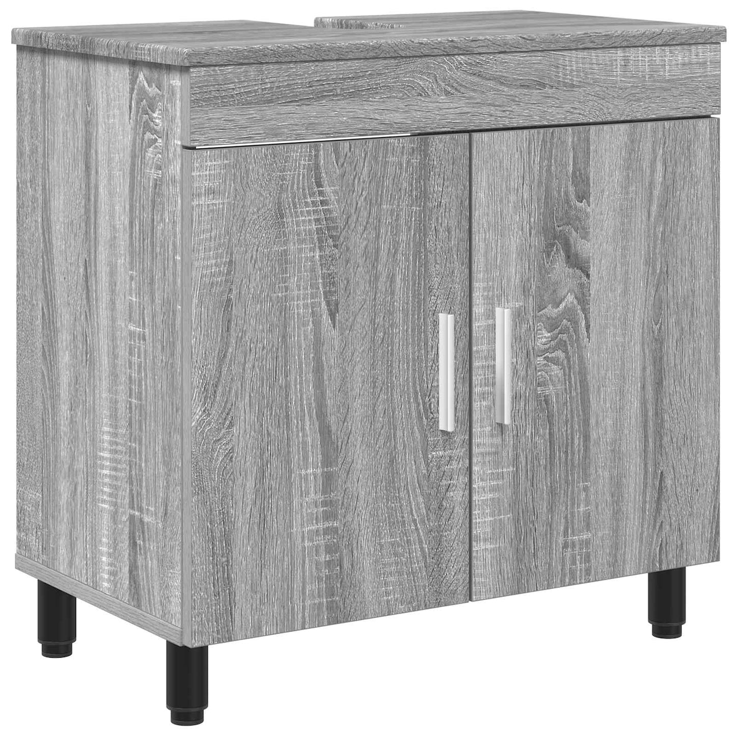 vidaXL Έπιπλο μπάνιου Γκρι Sonoma 60 x 35 x 60 εκ. Επεξεργασμένο Ξύλο