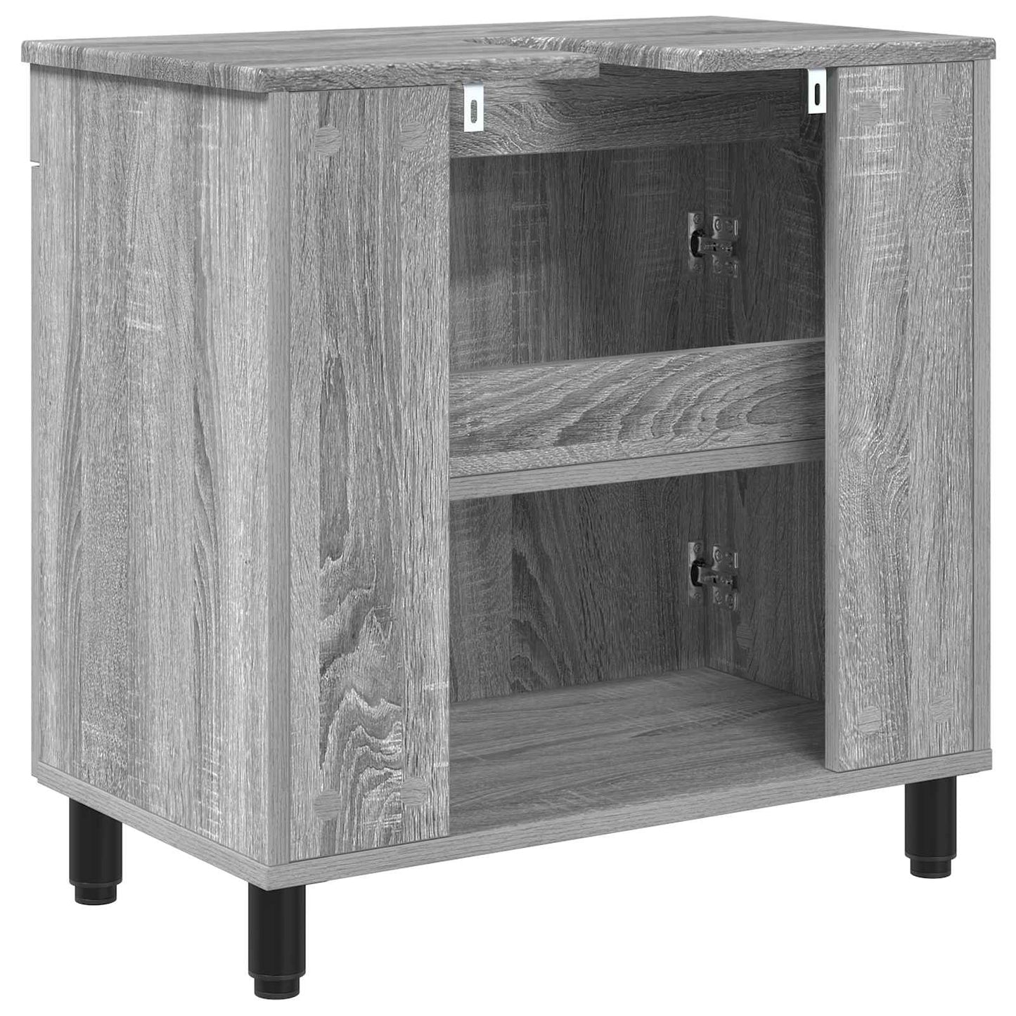 vidaXL Έπιπλο μπάνιου Γκρι Sonoma 60 x 35 x 60 εκ. Επεξεργασμένο Ξύλο