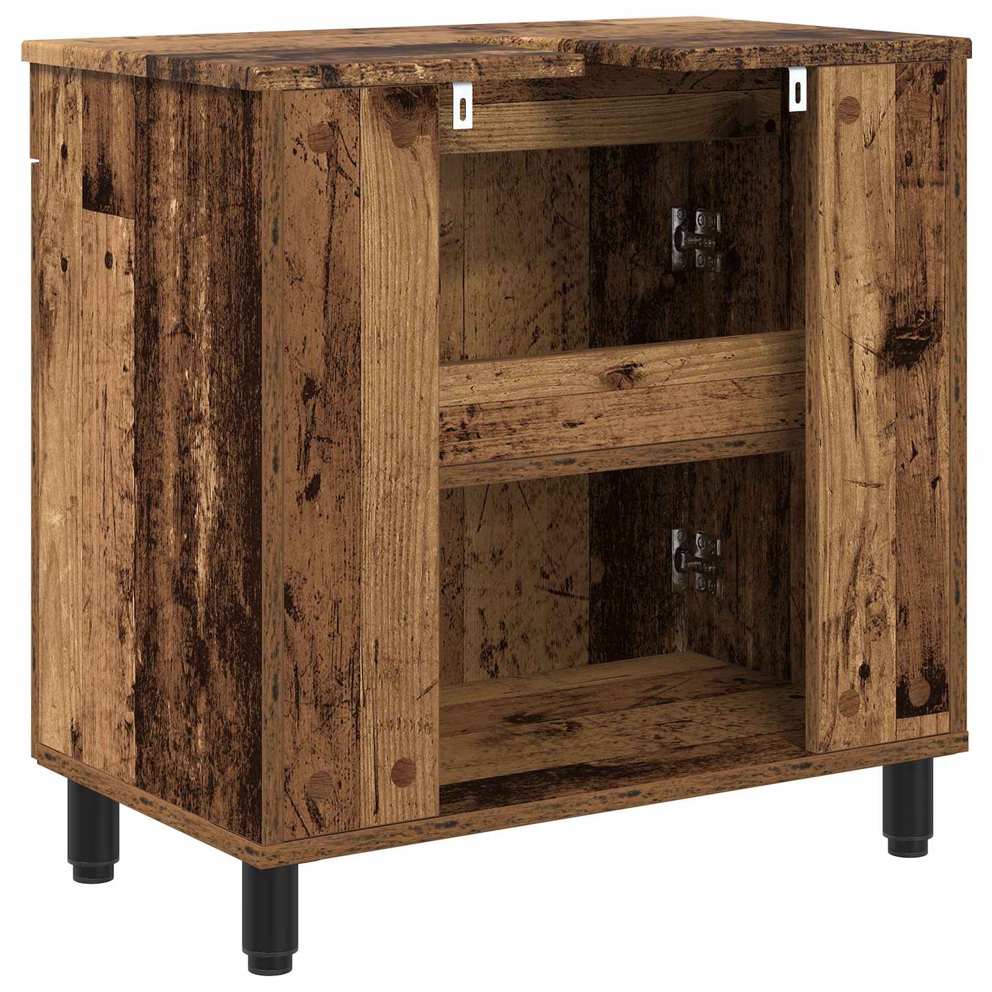 vidaXL Έπιπλο μπάνιου Παλαιωμένο ξύλο 60 x 35 x 60 εκ.