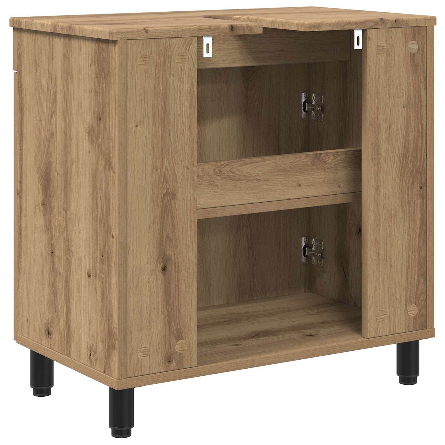 vidaXL Έπιπλο μπάνιου Artisan Δρυς 60 x 35 x 60 εκ. Επεξεργασμένο Ξύλο
