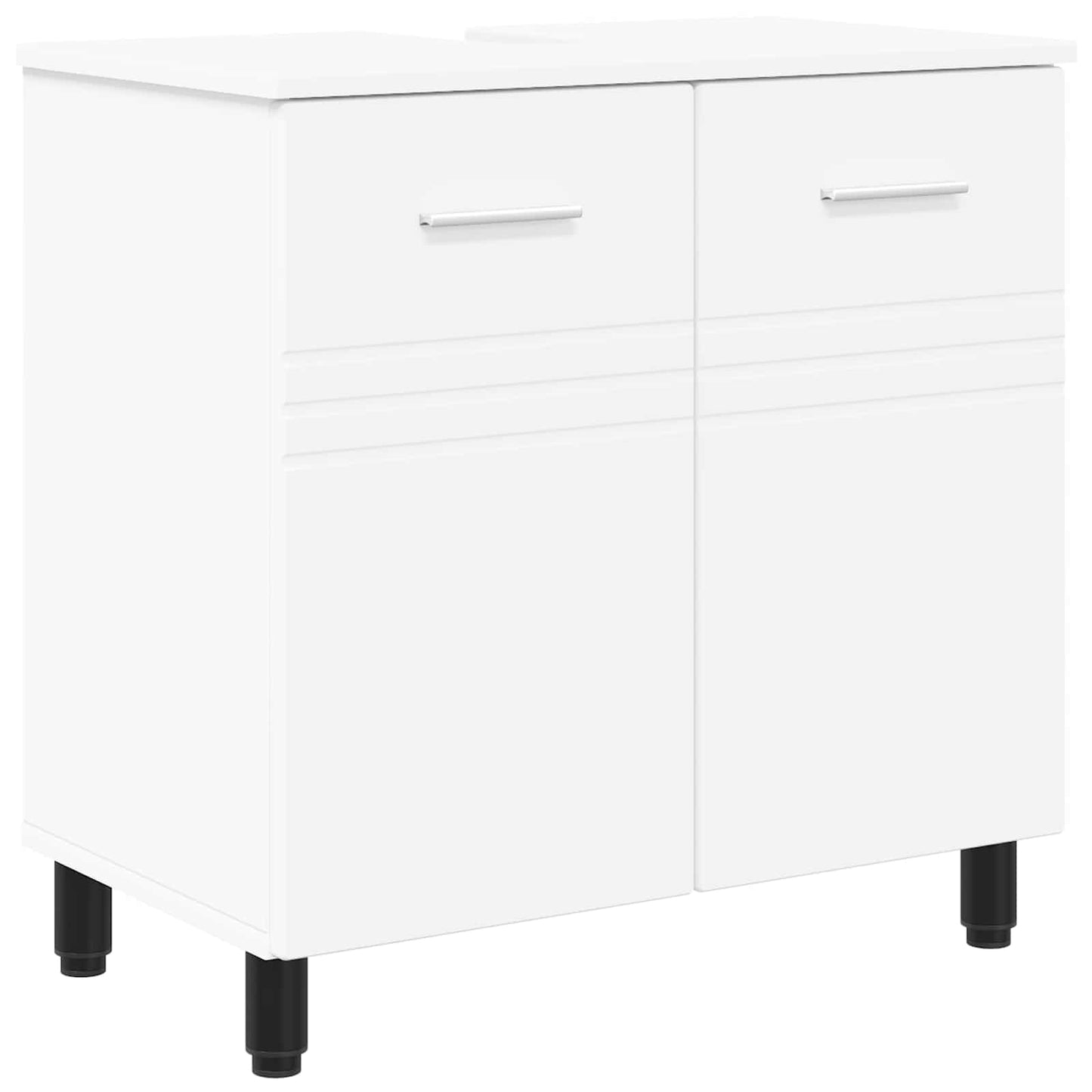 vidaXL Έπιπλο μπάνιου Λευκό 60 x 35 x 60 εκ. Επεξεργασμένο Ξύλο