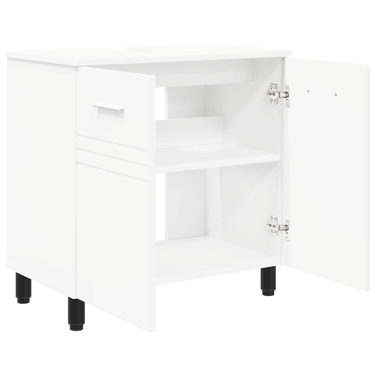 vidaXL Έπιπλο μπάνιου Λευκό 60 x 35 x 60 εκ. Επεξεργασμένο Ξύλο