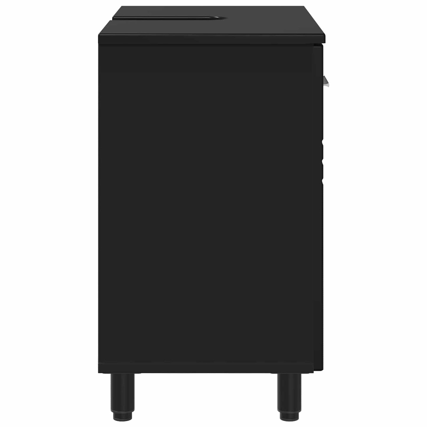 vidaXL Έπιπλο μπάνιου Μαύρο 60 x 35 x 60 εκ. Επεξεργασμένο Ξύλο