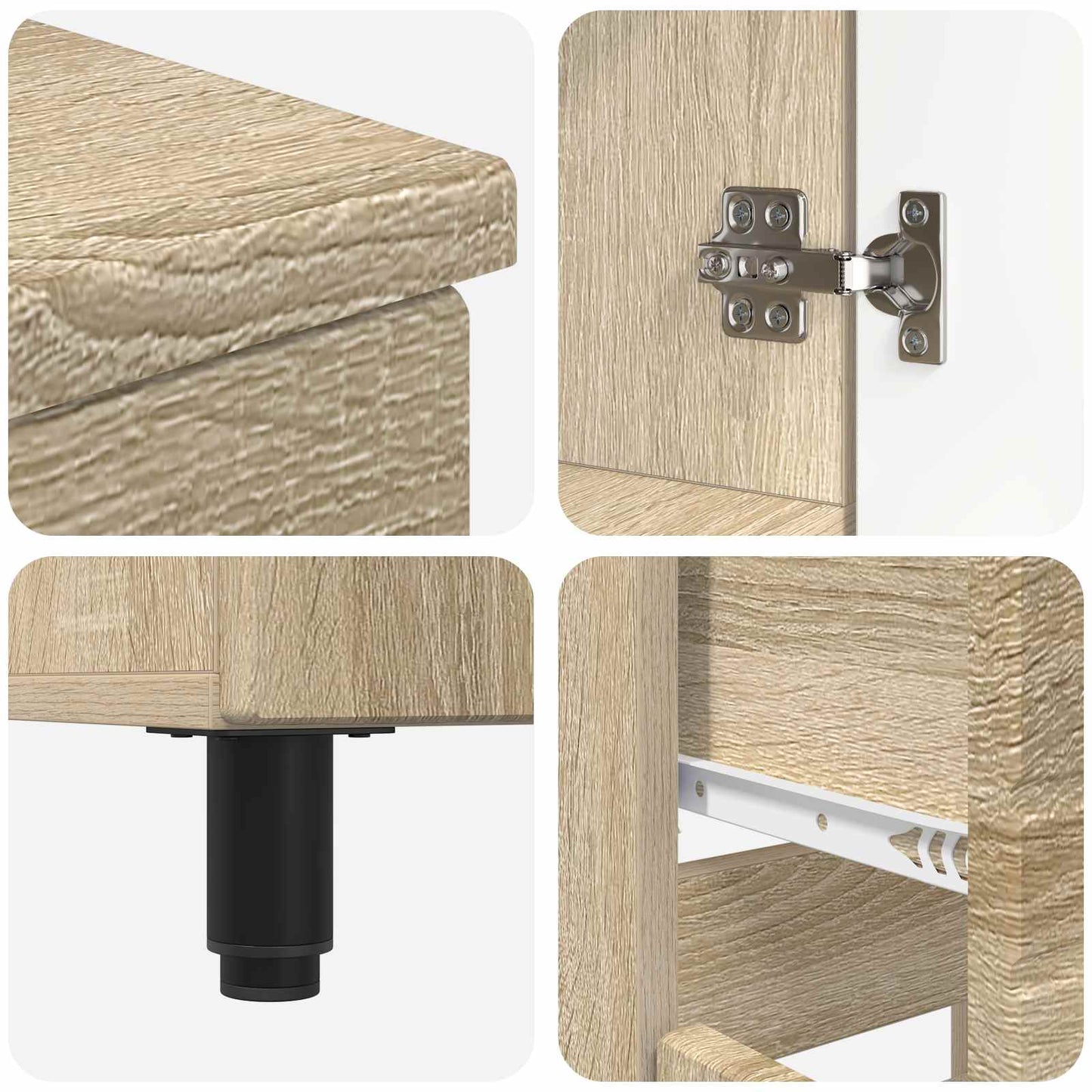 vidaXL Έπιπλο μπάνιου Sonoma Δρυς 60 x 35 x 80 εκ Επεξεργασμένο Ξύλο