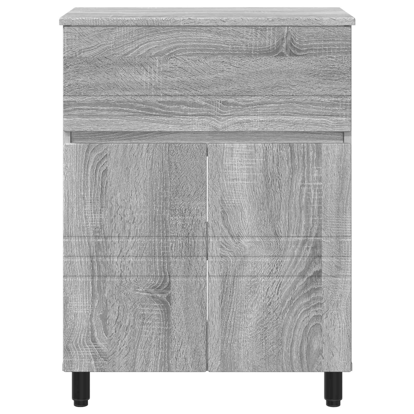 vidaXL Έπιπλο μπάνιου Γκρι Sonoma 60 x 35 x 80 εκ Επεξεργασμένο Ξύλο