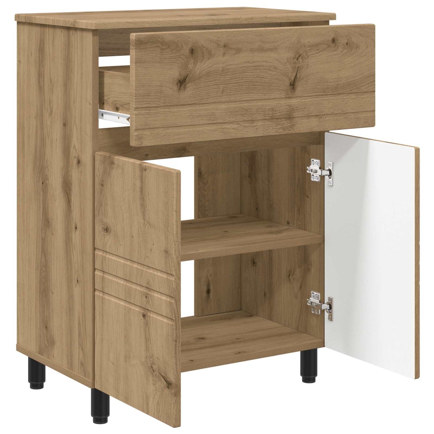 vidaXL Έπιπλο μπάνιου Artisan Δρυς 60 x 35 x 80 εκ Επεξεργασμένο Ξύλο
