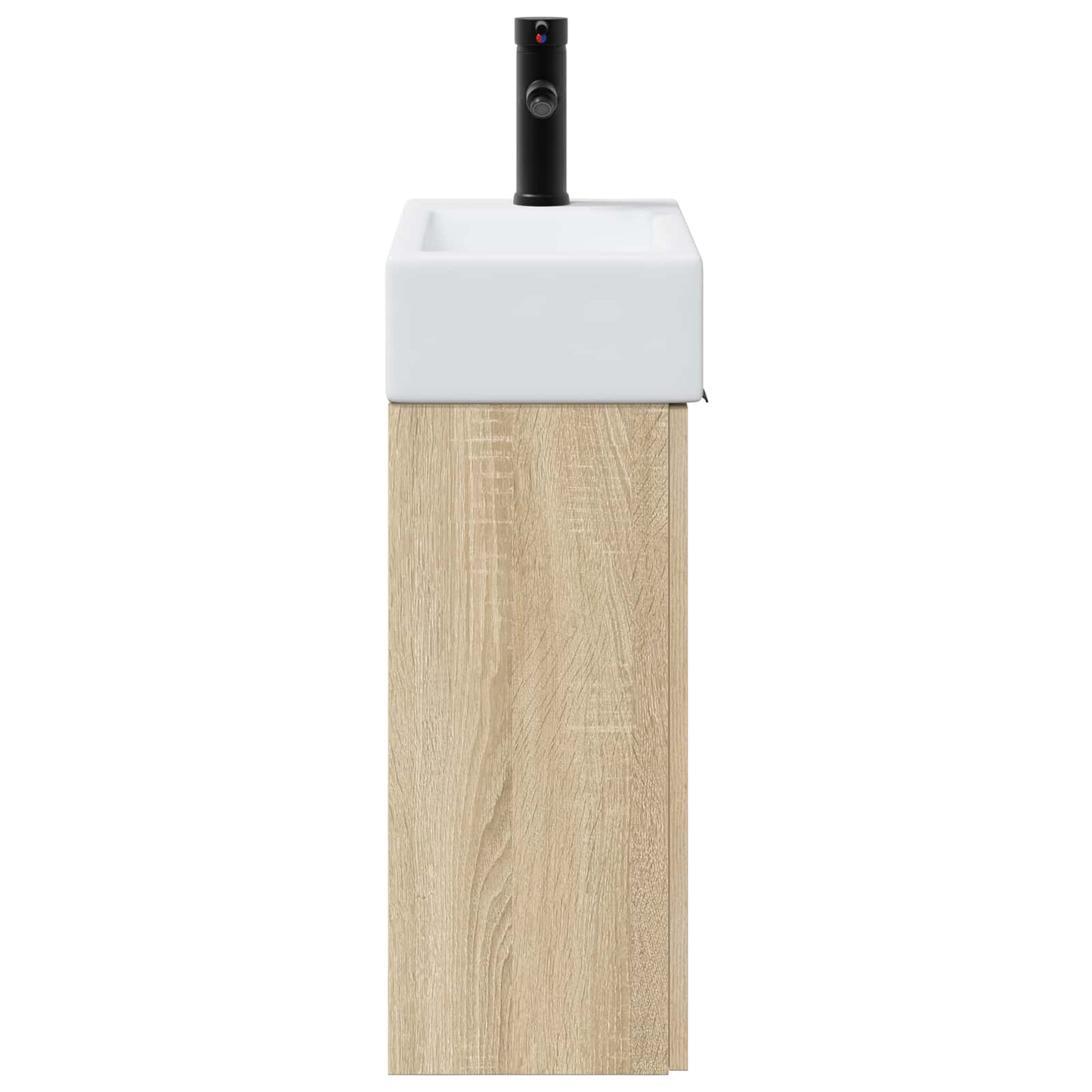 vidaXL Μονάδα μπάνιου με βρύση Sonoma Δρυς 45,5 x 22,5 x 84 εκ