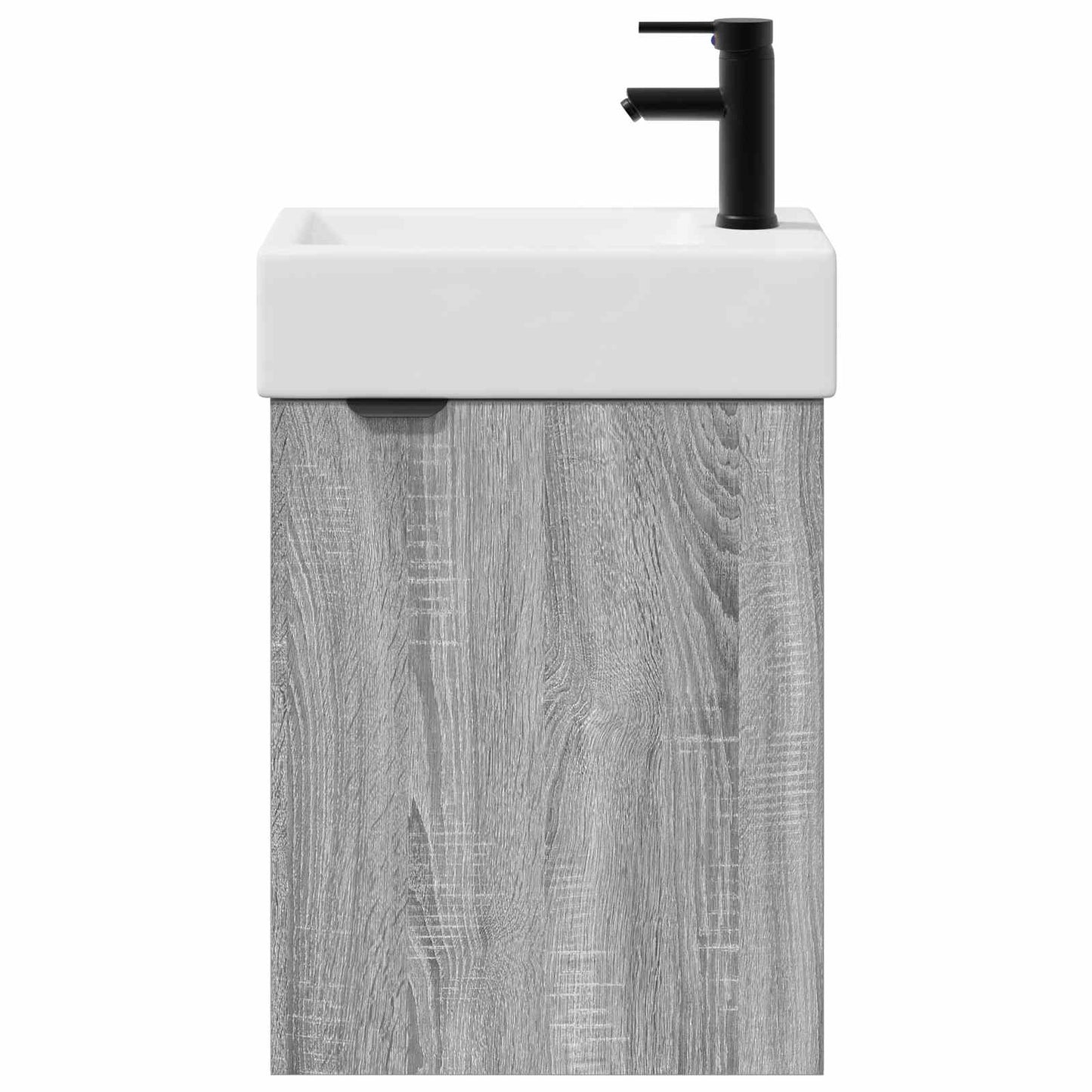 vidaXL Μονάδα μπάνιου με βρύση Γκρι Sonoma 45,5 x 22,5 x 84 εκ