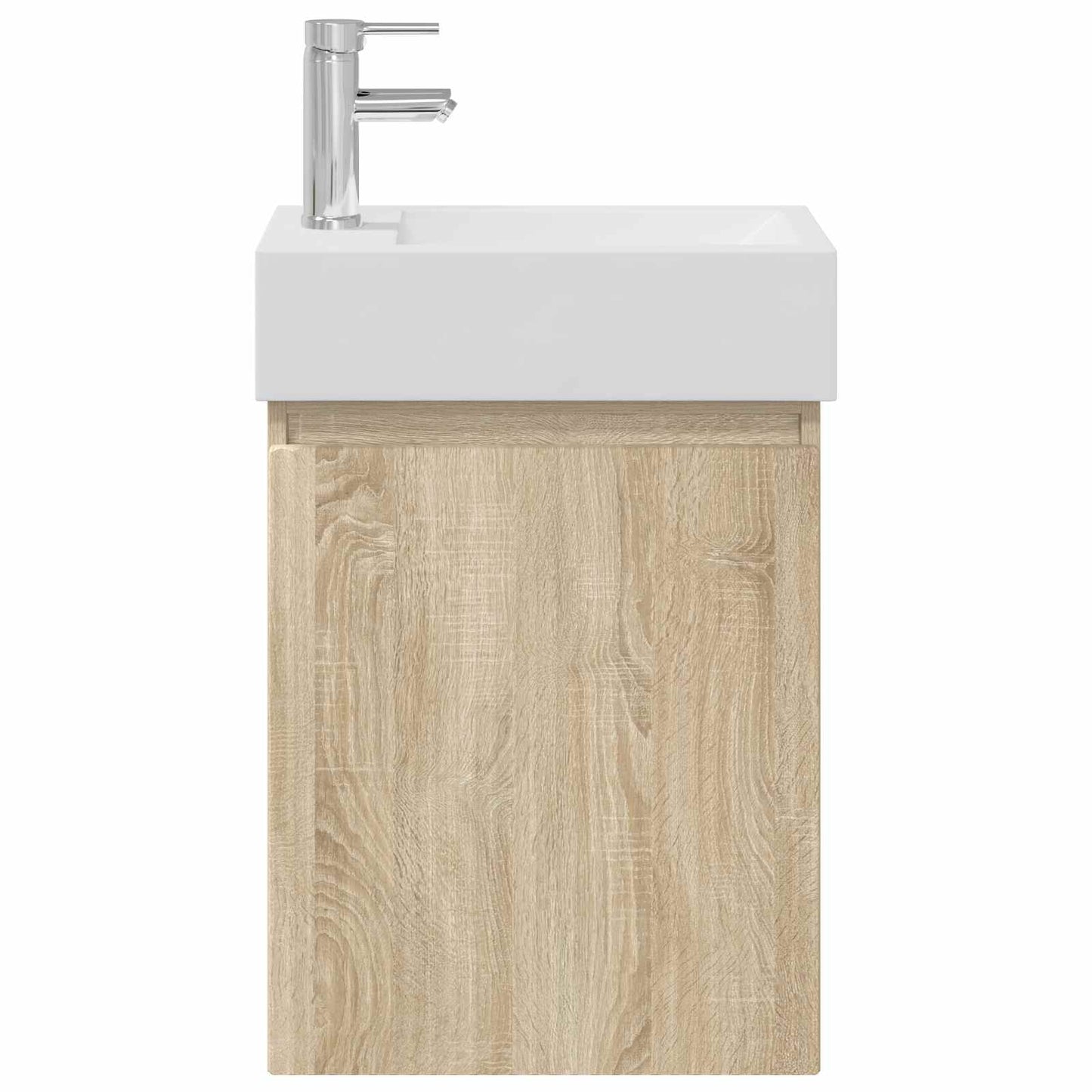 vidaXL Μονάδα μπάνιου με βρύση Sonoma Δρυς 45,5 x 22,5 x 84 εκ