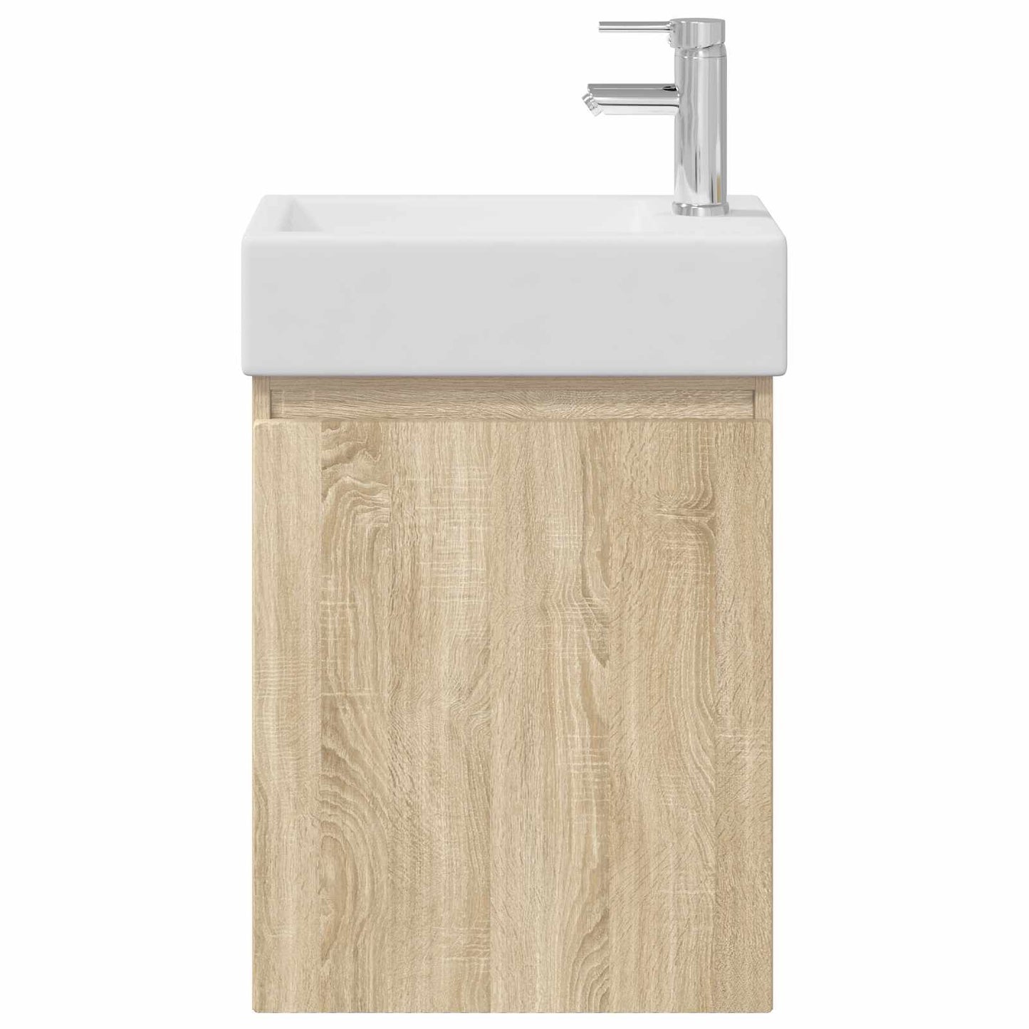 vidaXL Μονάδα μπάνιου με βρύση Sonoma Δρυς 45,5 x 22,5 x 84 εκ
