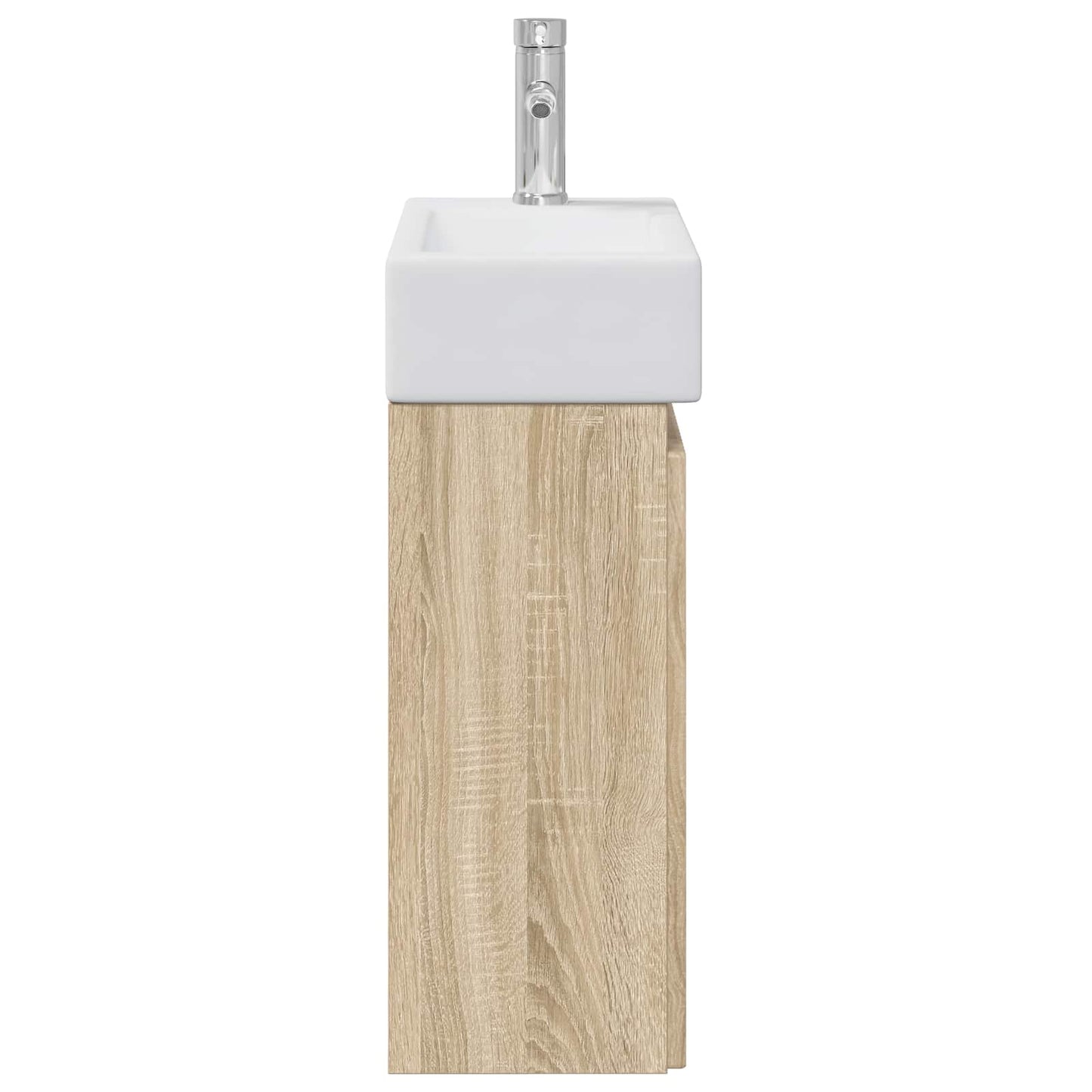 vidaXL Μονάδα μπάνιου με βρύση Sonoma Δρυς 45,5 x 22,5 x 84 εκ