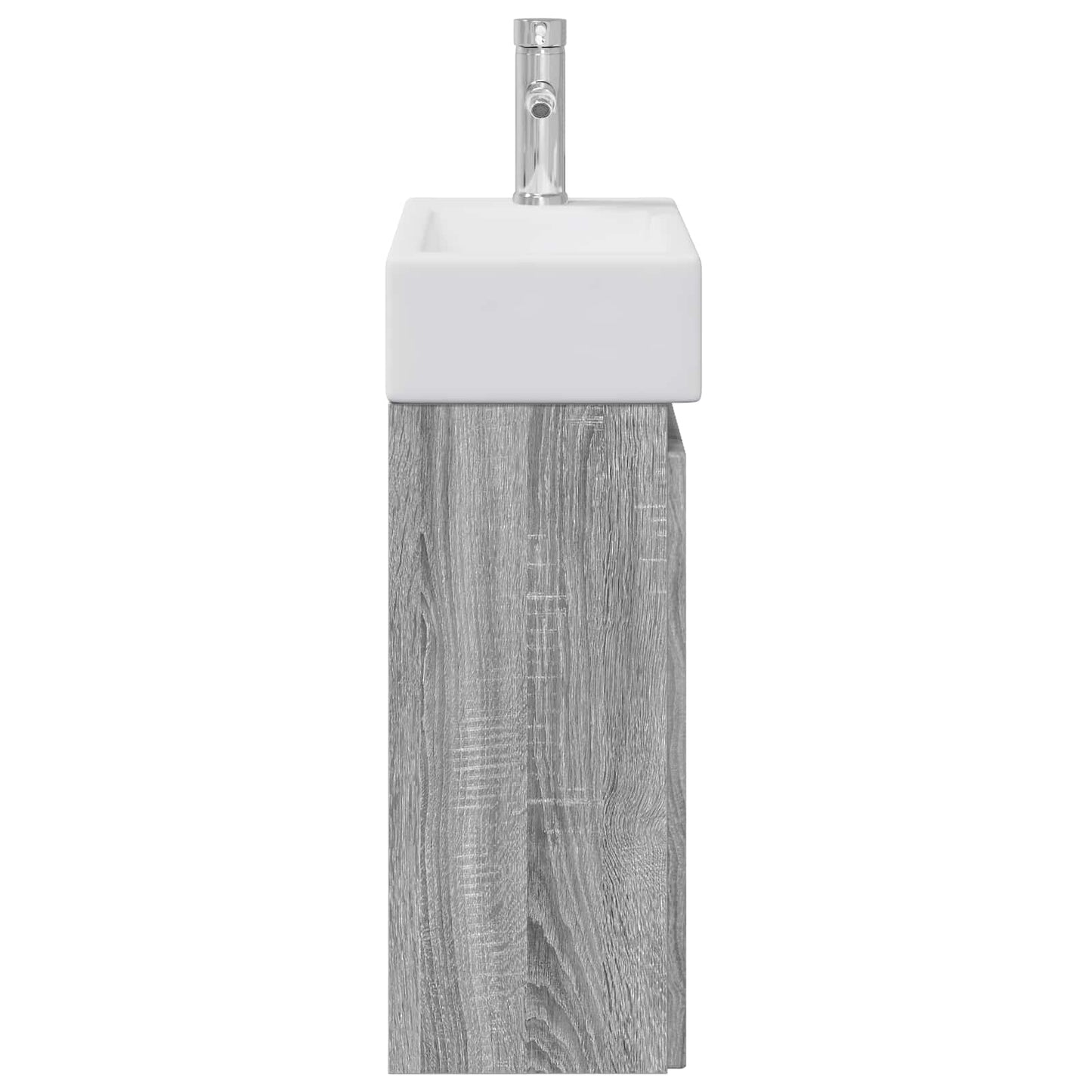 vidaXL Μονάδα μπάνιου με βρύση Γκρι Sonoma 45,5 x 22,5 x 84 εκ