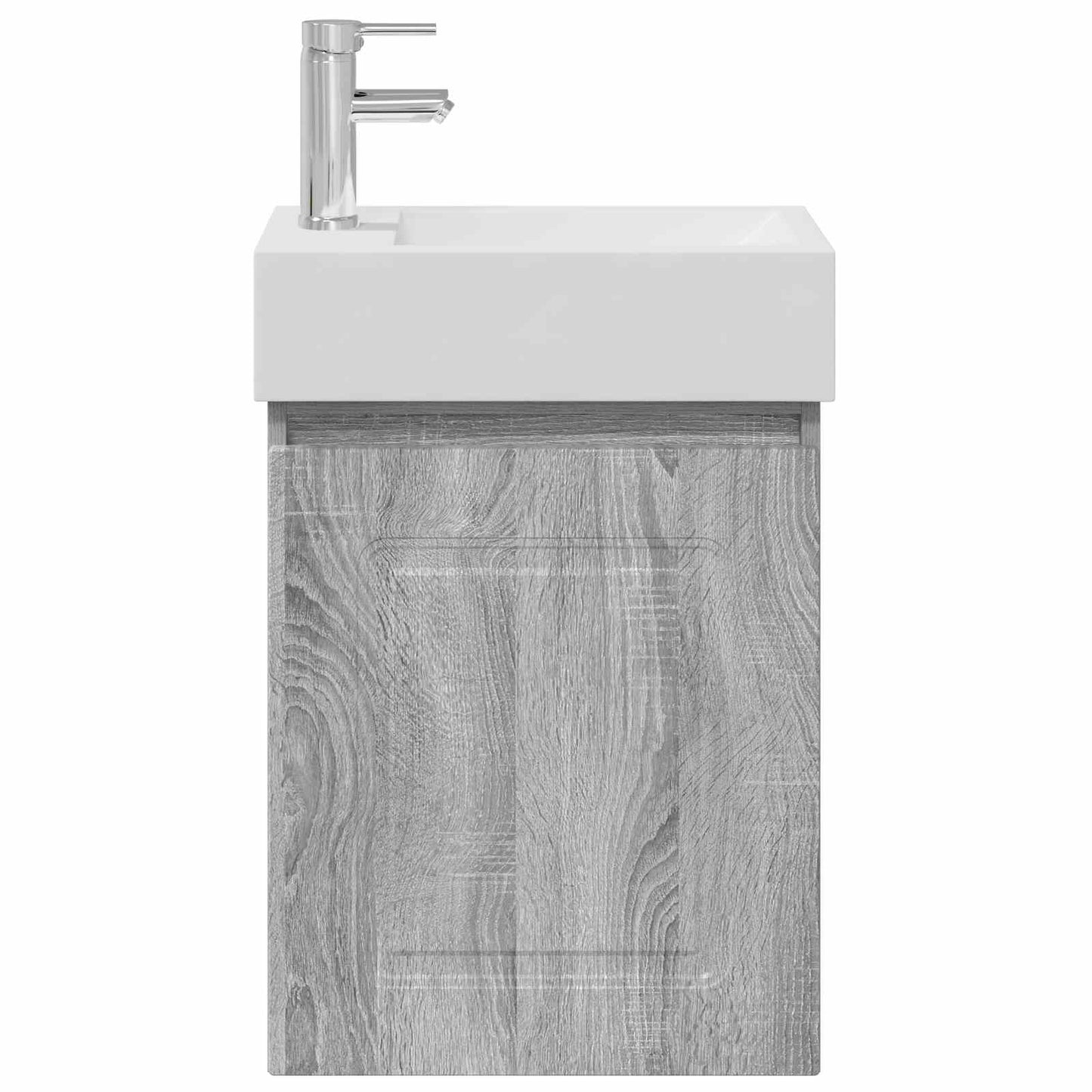vidaXL Μονάδα μπάνιου με βρύση Γκρι Sonoma 45,5 x 22,5 x 84 εκ
