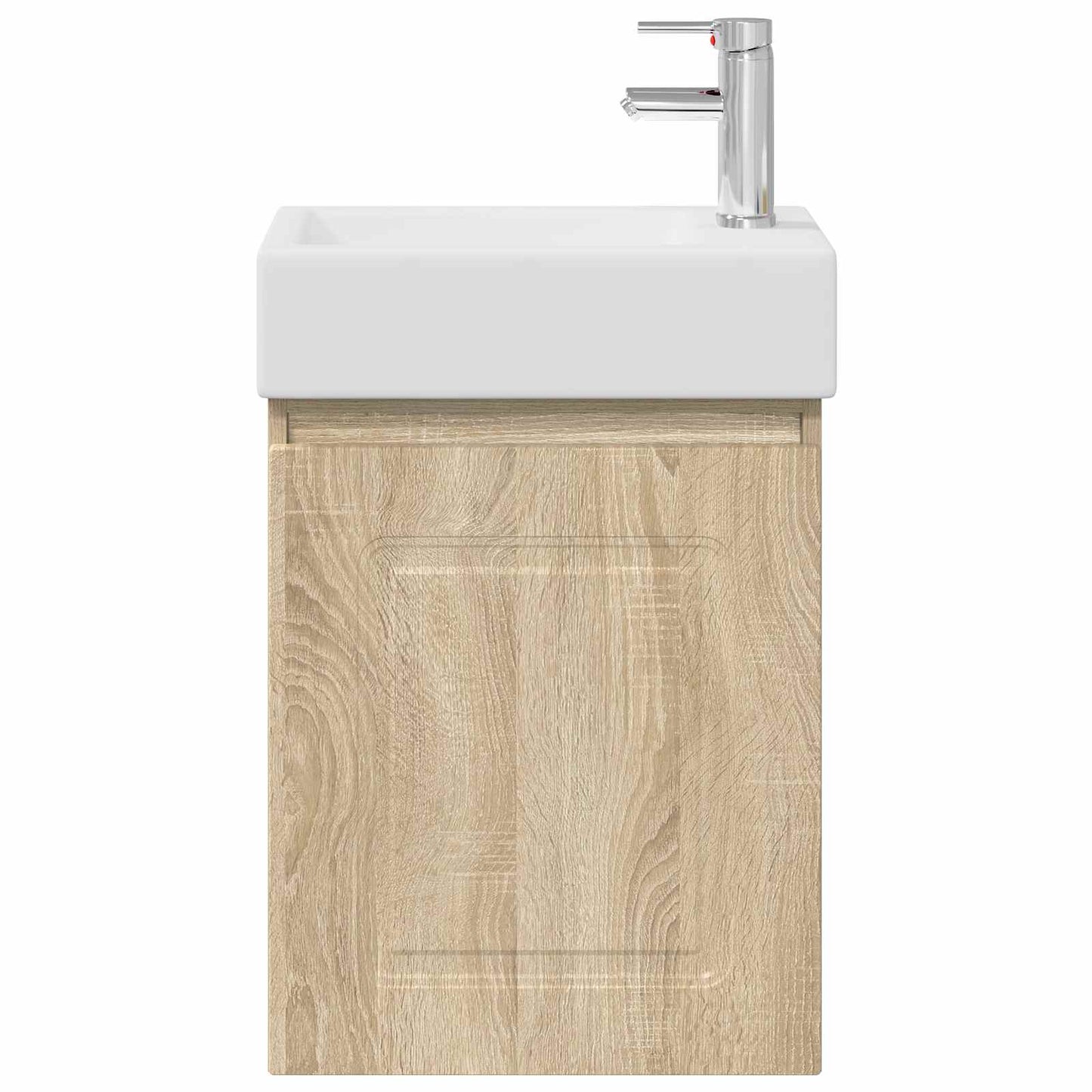 vidaXL Μονάδα μπάνιου με βρύση Sonoma Δρυς 45,5 x 22,5 x 84 εκ