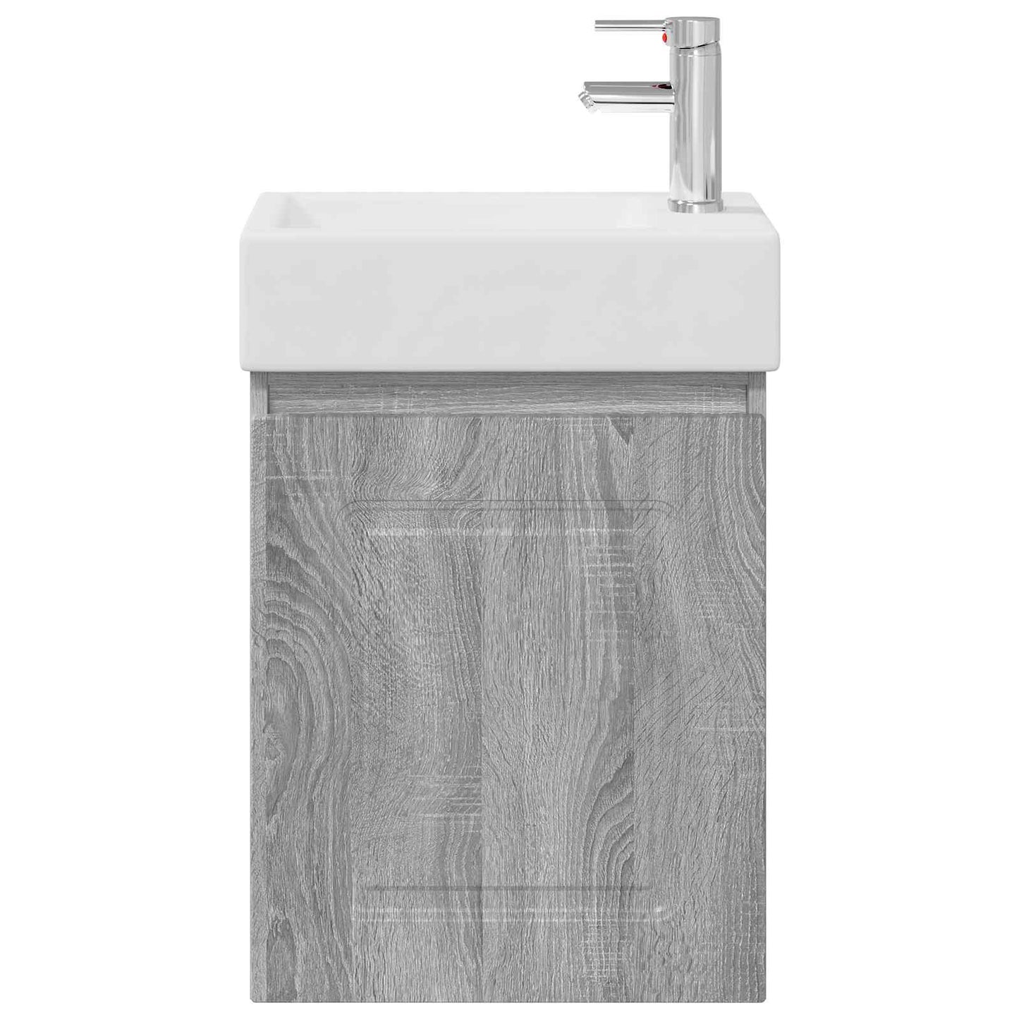 vidaXL Μονάδα μπάνιου με βρύση Γκρι Sonoma 45,5 x 22,5 x 84 εκ