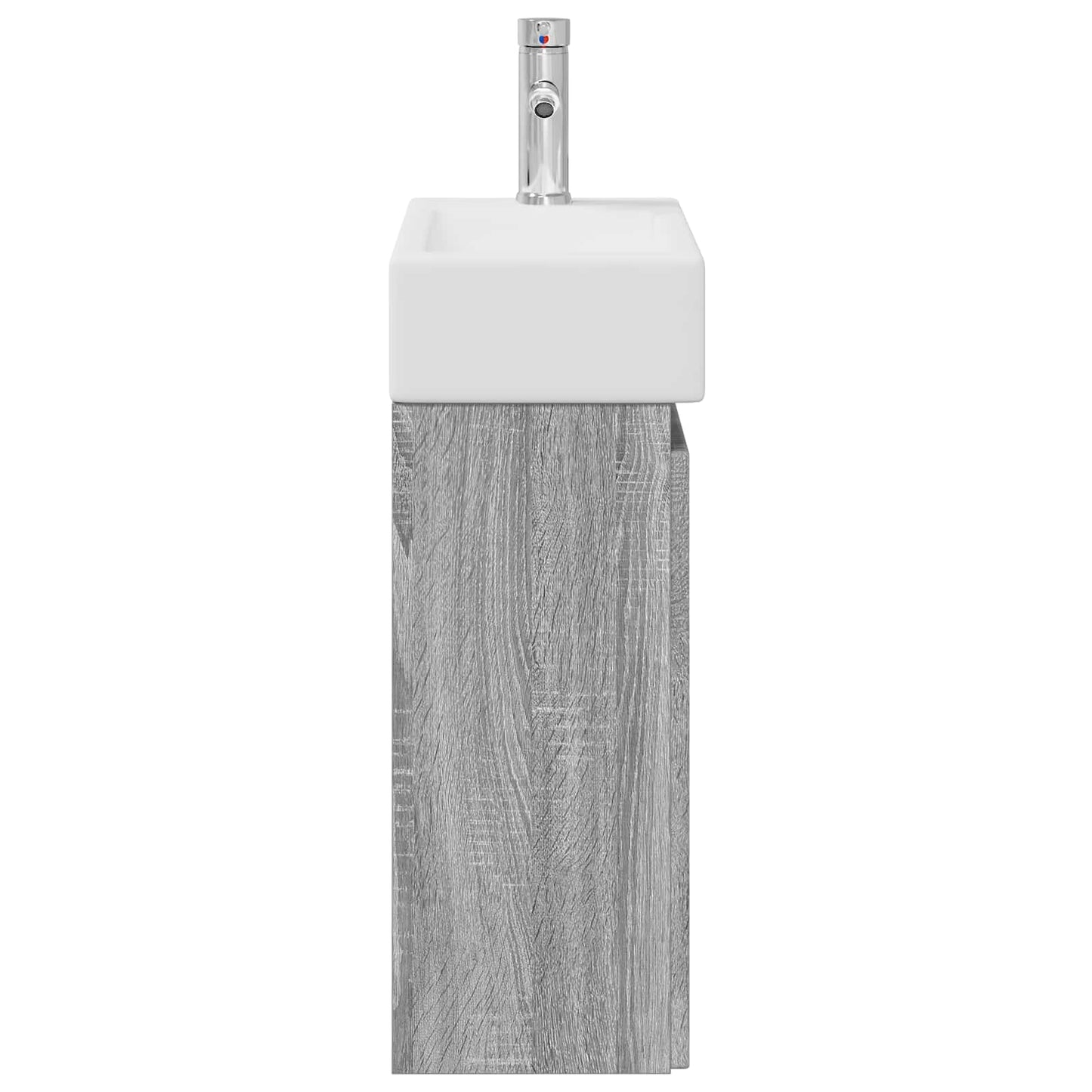 vidaXL Μονάδα μπάνιου με βρύση Γκρι Sonoma 45,5 x 22,5 x 84 εκ