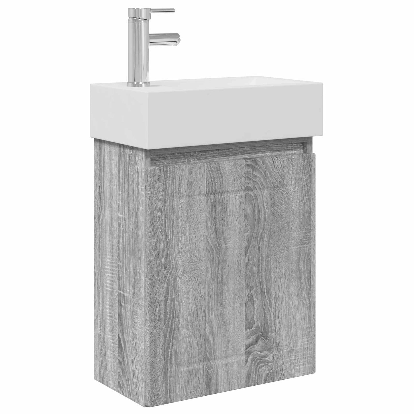 vidaXL Μονάδα μπάνιου με βρύση Γκρι Sonoma 45,5 x 25,5 x 84 εκ