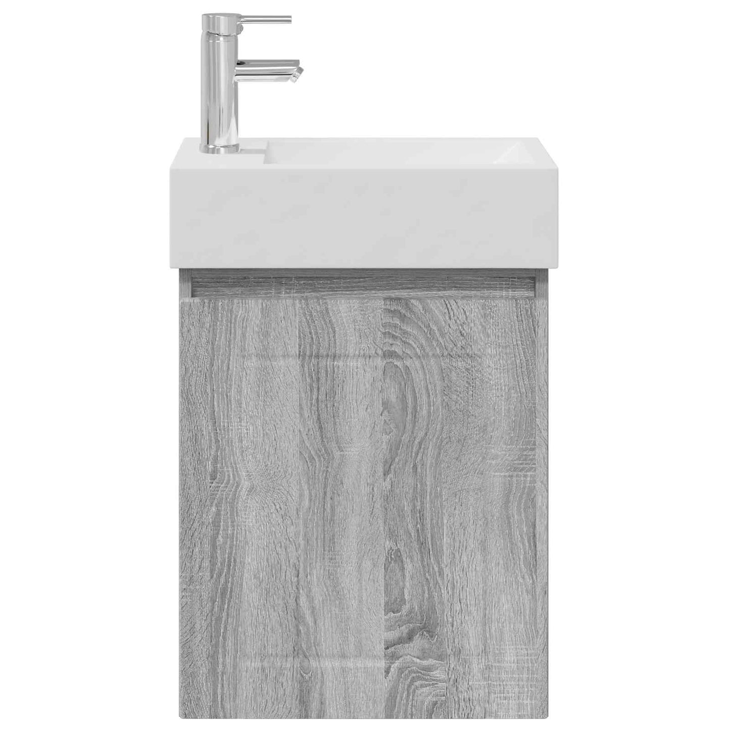 vidaXL Μονάδα μπάνιου με βρύση Γκρι Sonoma 45,5 x 25,5 x 84 εκ